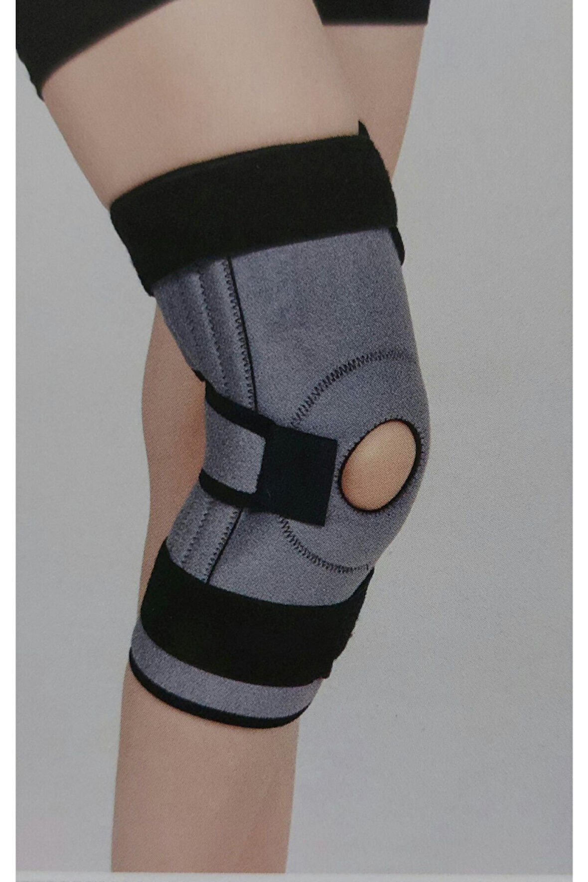 Patella ve ligament destekli dizlik gri (standart)