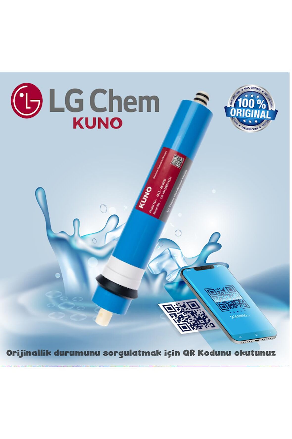 Su Arıtma Cihazı Membran Filtre 80 Gpd Lg Chem