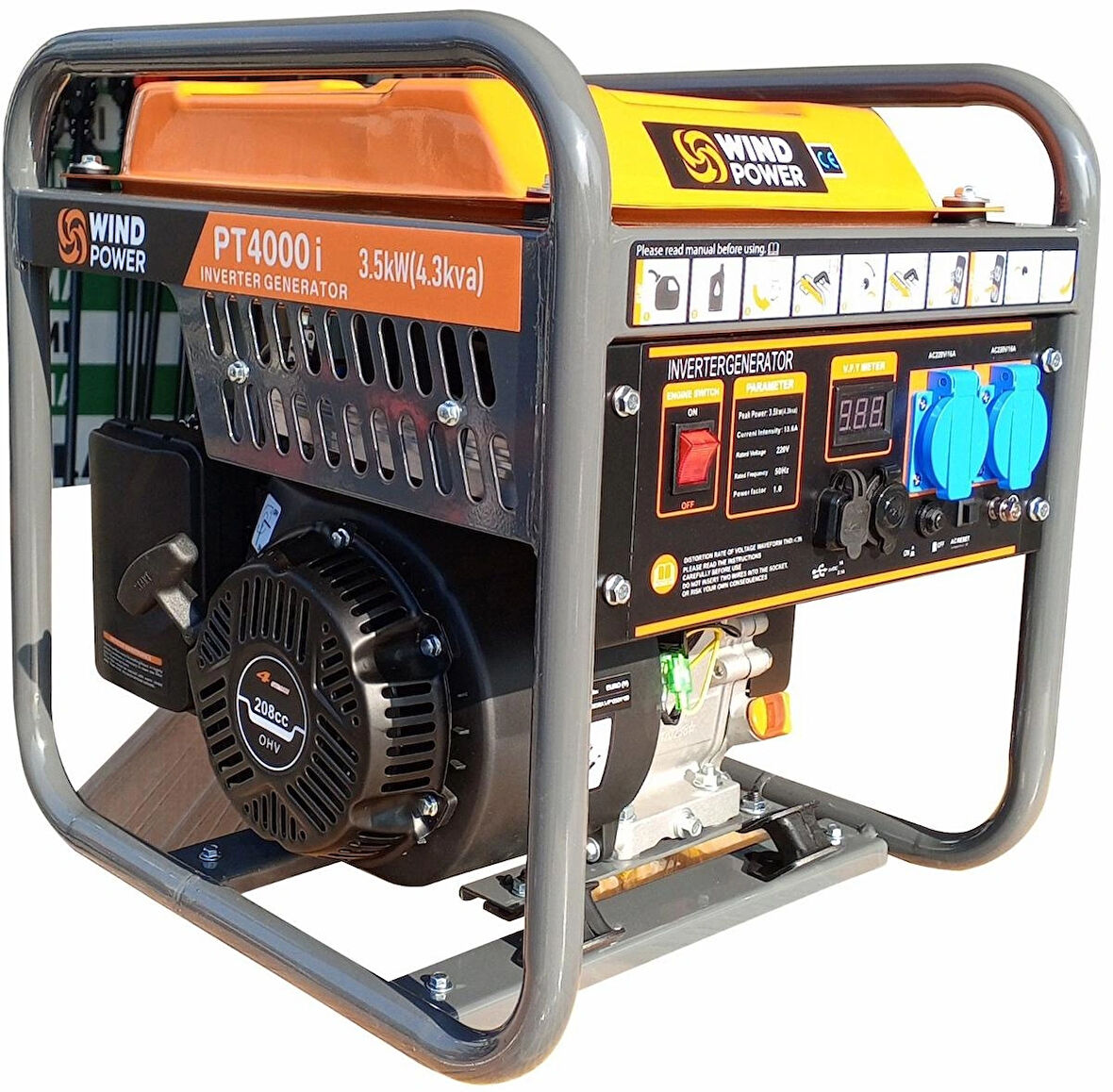 Wind Power PT-4000I Açık Kasa Monophase Jenaratör