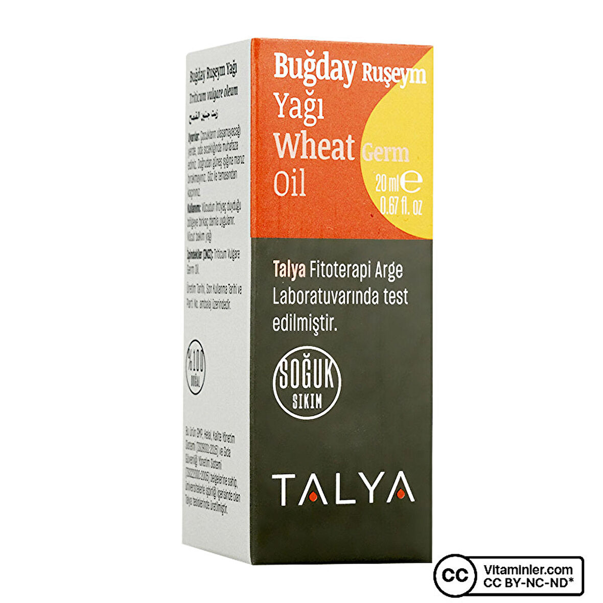 Buğday Ruşeym Yağı, Soğuk Sıkım, %100 Saf Ve Doğal, 20 ml