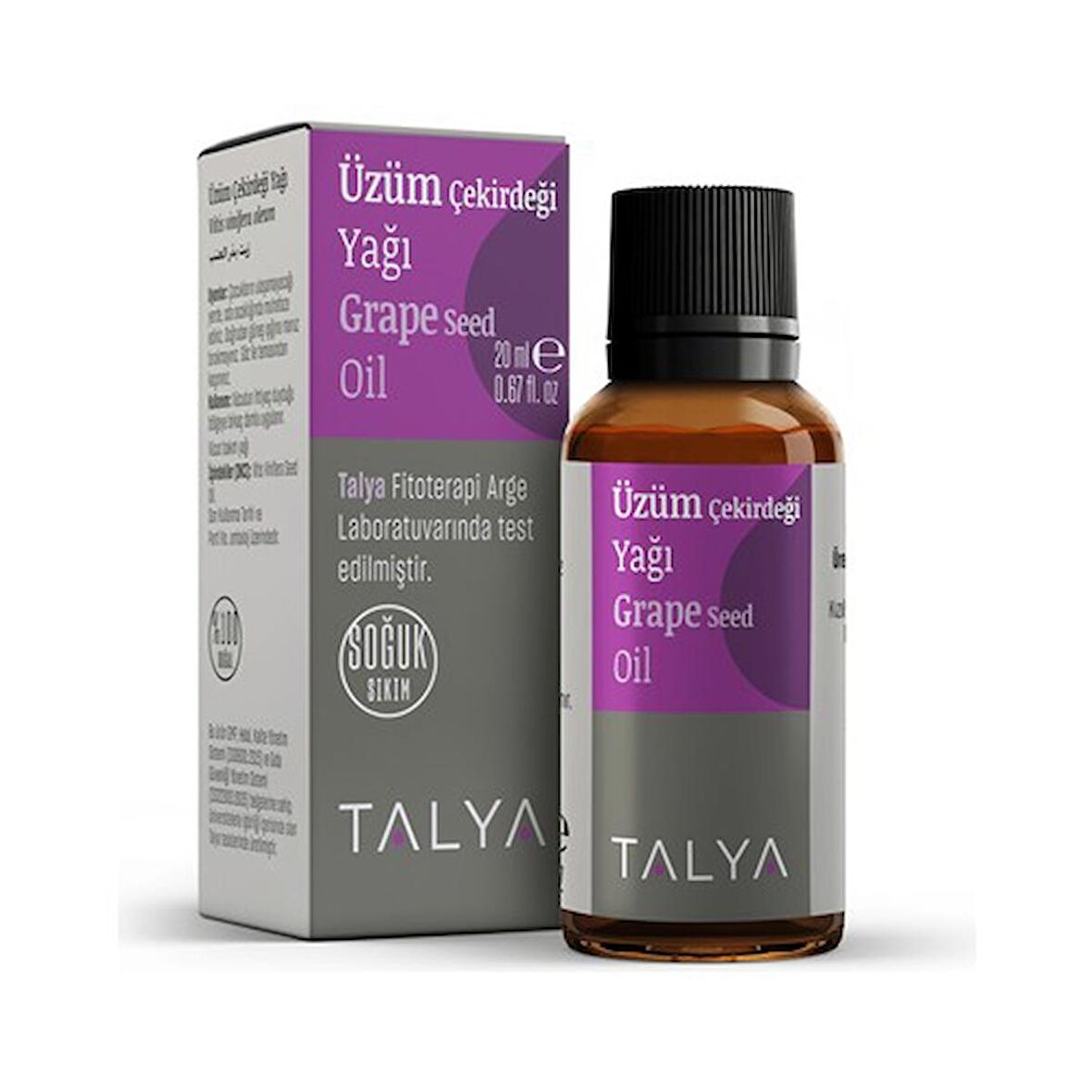 Üzüm Çekirdeği Yağı, Soğuk Sıkım, %100 Saf Ve Doğal, 20 ml