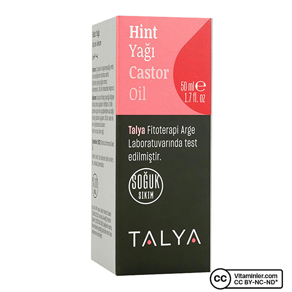 Hint Yağı (Castor Oil), Soğuk Sıkım, %100 Saf Ve Doğal, 50 ml