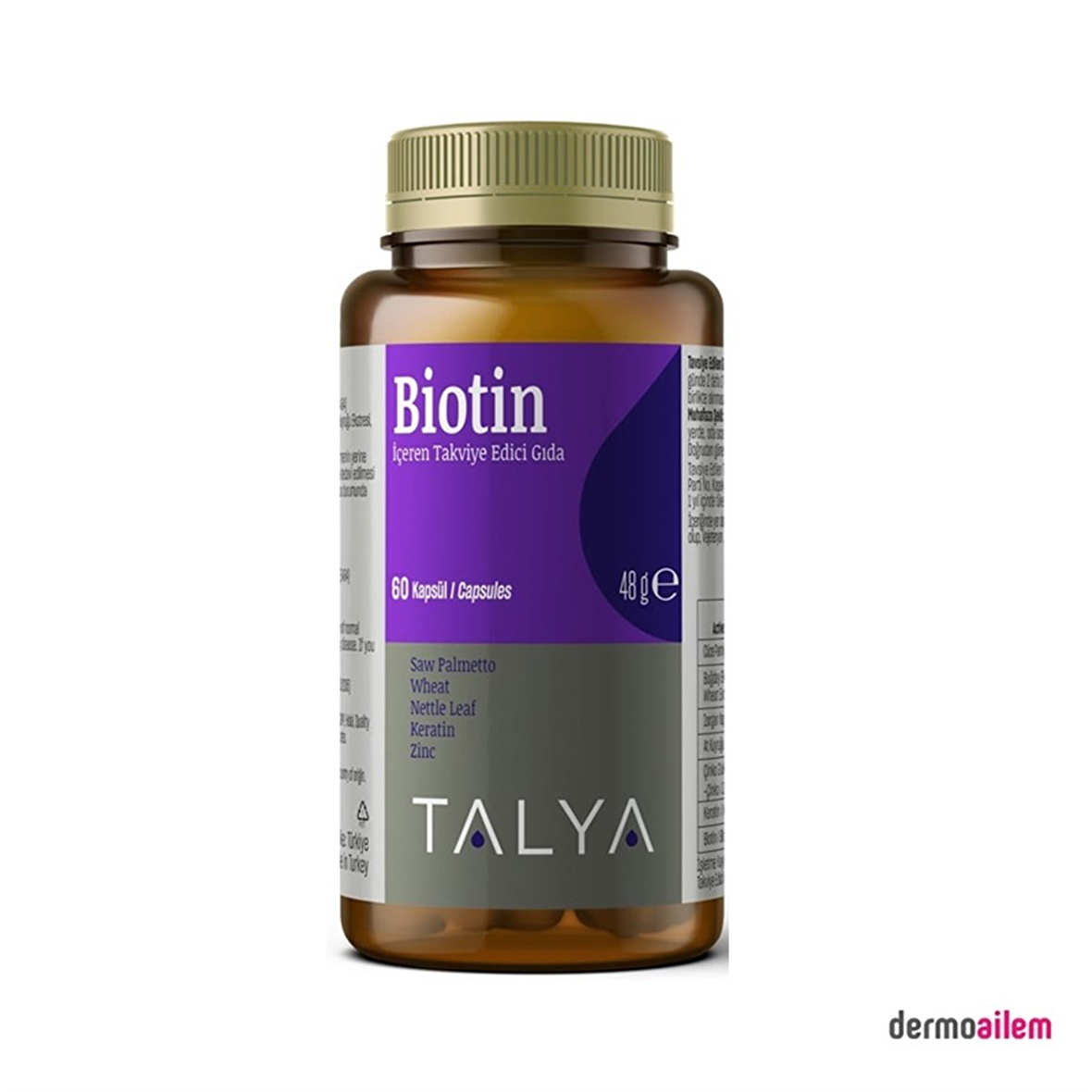 Biotin Içeren Takviye Edici Gıda, 60 Kapsül