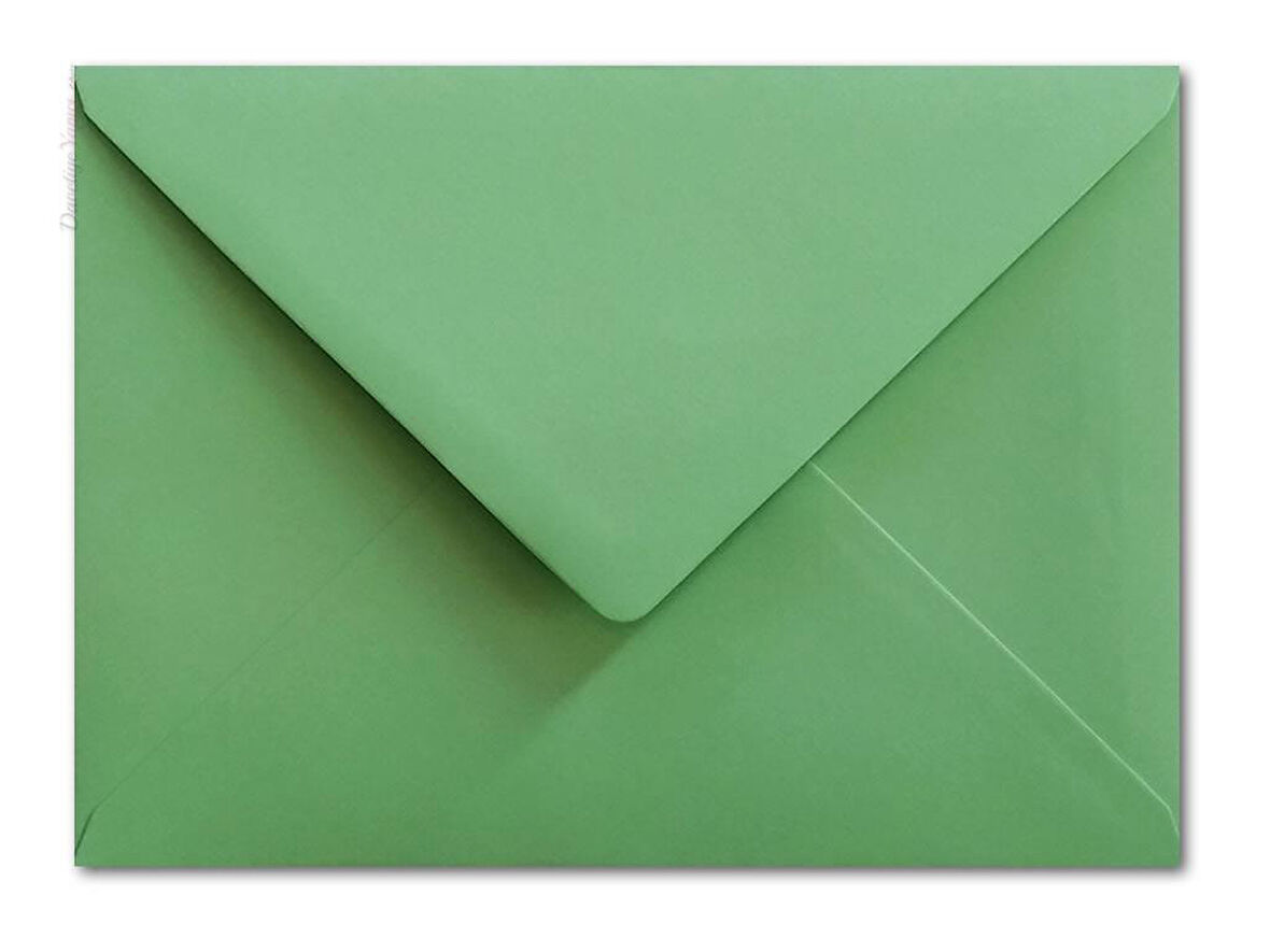 ASİL13x18 DAVETİYE ZARFI RENKLİ YEŞİL 80GR TUTKALLI 100 LÜ