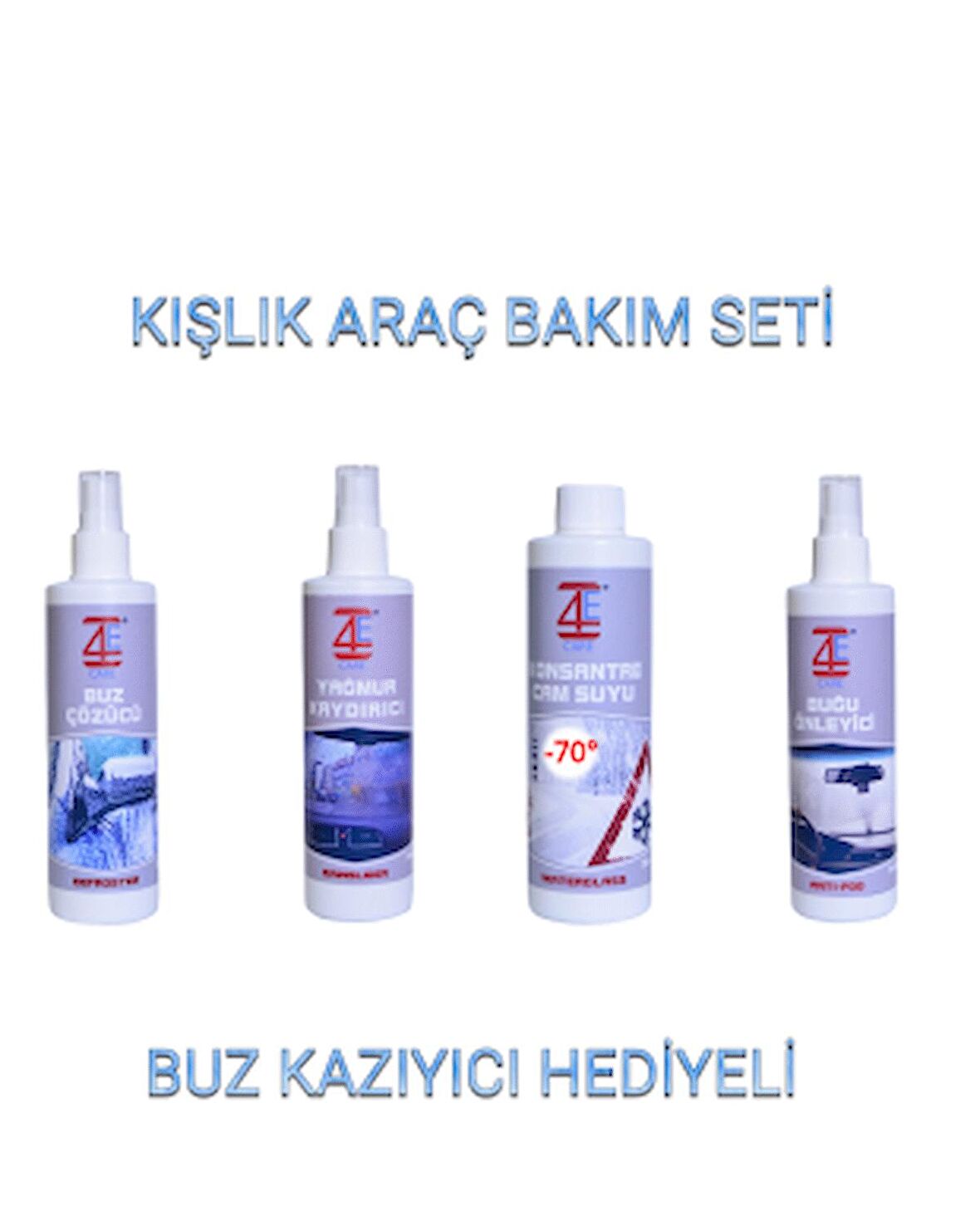 4+1 Aracım Kışa Hazır Paketi - Buz Kazıyıcı Hediyeli