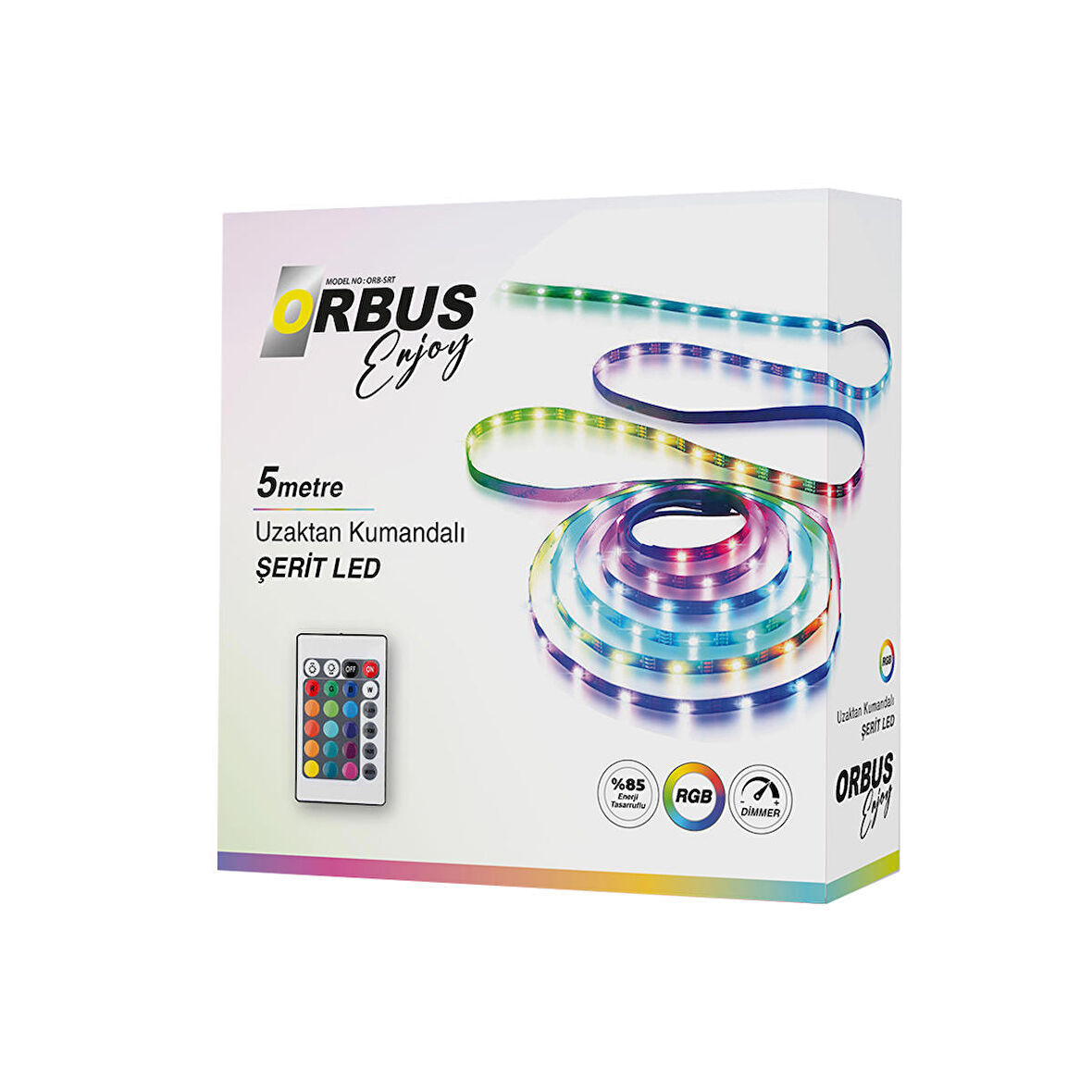 ORBUS UZAKTAN KUMANDALI RGB ŞERİT LED 5 METRE