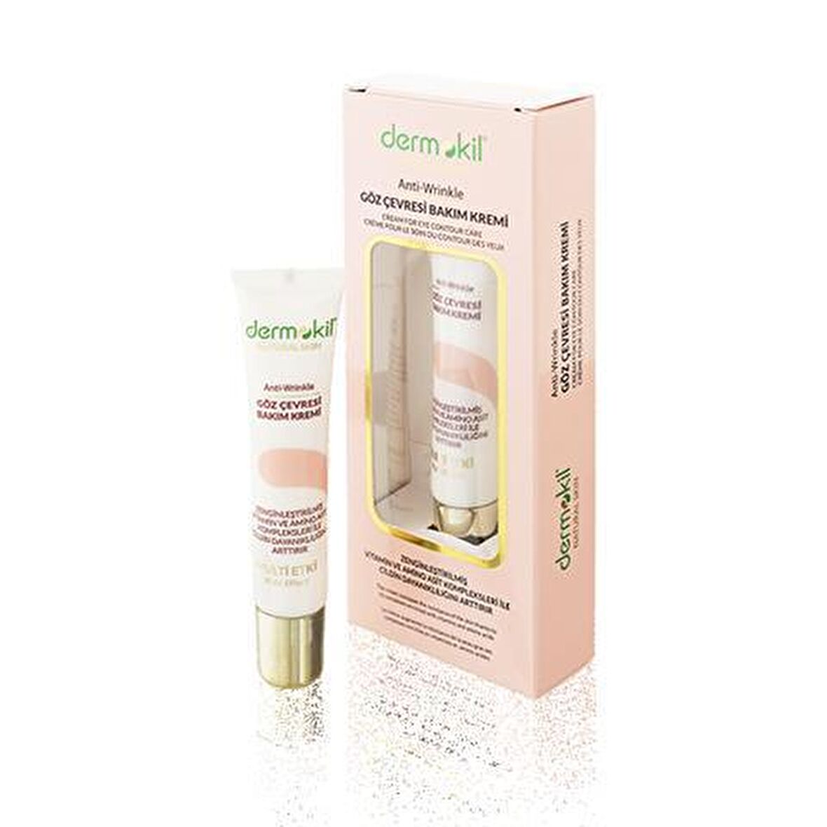 Dermokil Natural Skin Kırışıklık Karşıtı Vitaminli Gliserin Tüm Yaşlar Göz Çevresi Krem 15 ml 