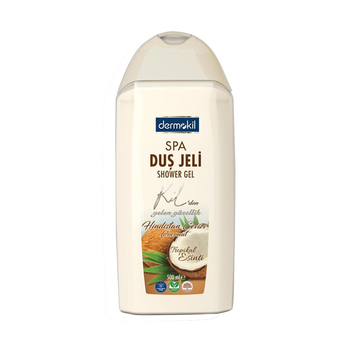 Dermokil Spa Hindistan Cevizi Aromalı Nemlendirici Tüm Ciltler İçin Duş Jeli 500 ml