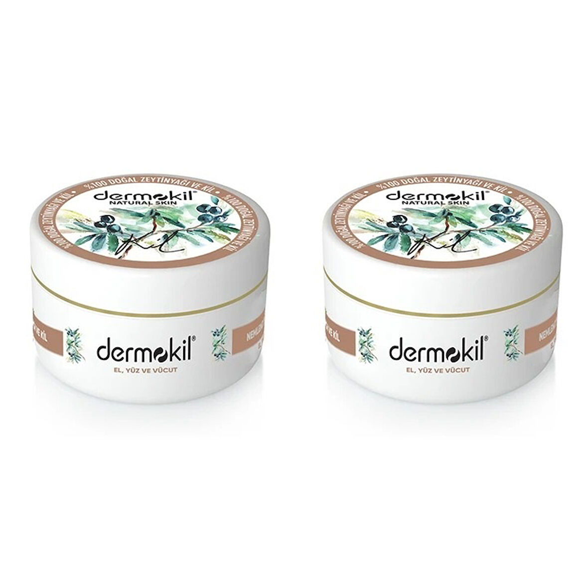 Dermokil Zeytinyağı El Yüz Vücut Kremi 300 ml 2'li Set