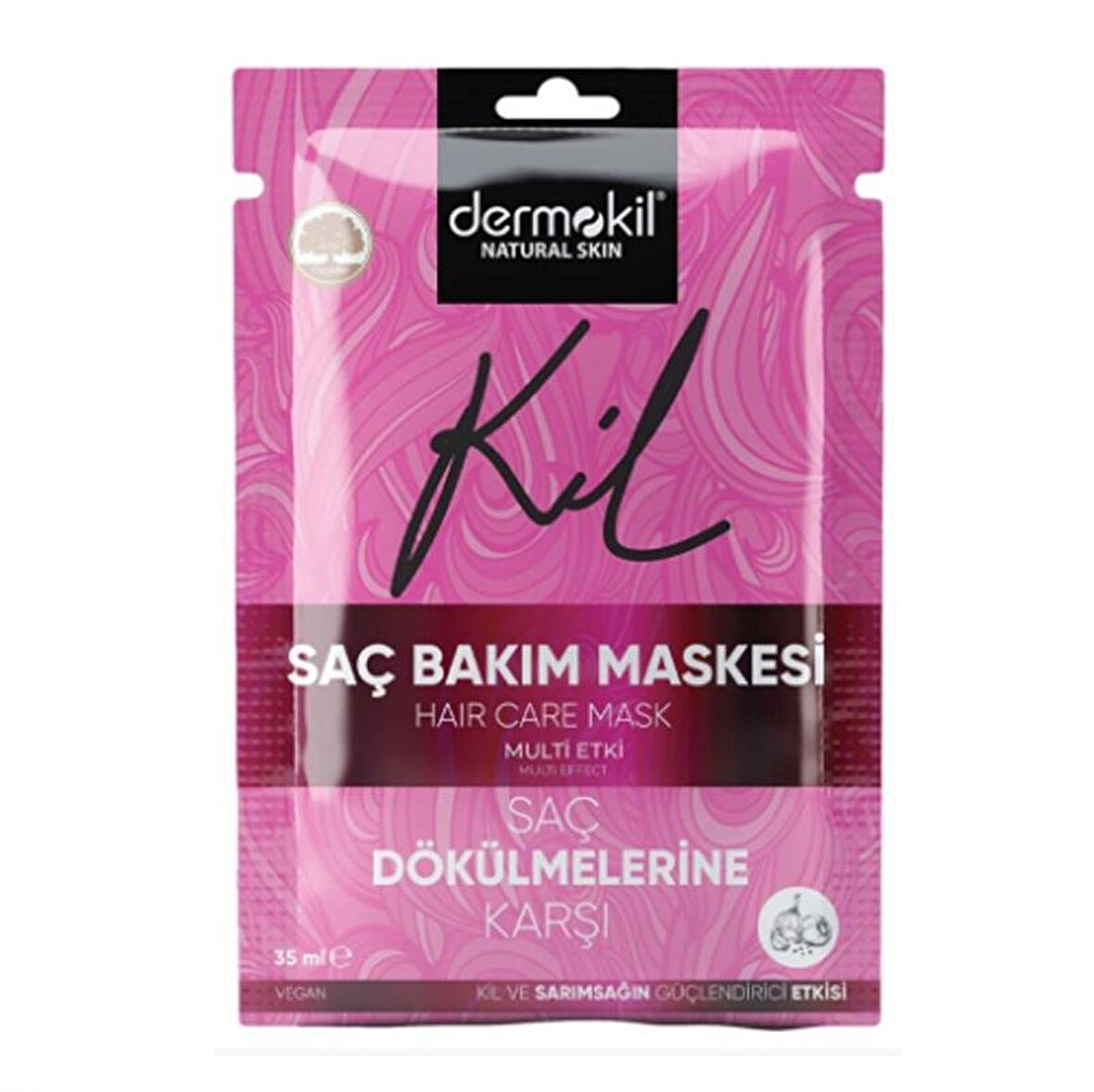 Dermokil Saç Bakım Maskesi 35G (Kil&Sarımsak)