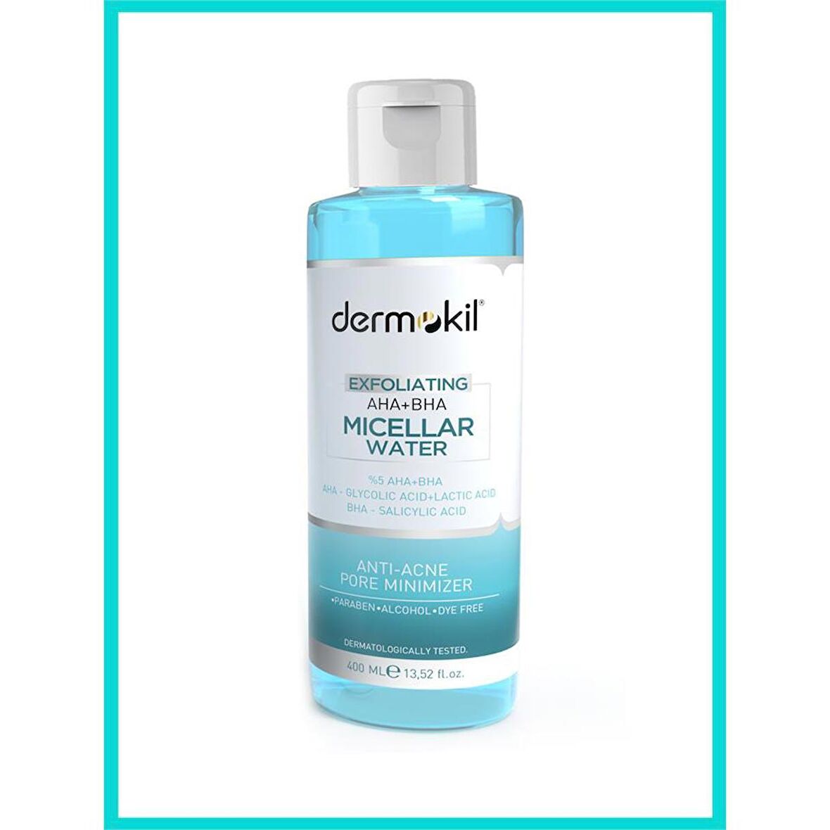 DERMOKİL Exfoliating Aha+Bha Niacinamide Micellar Makyaj Temizleme Suyu 400 ml