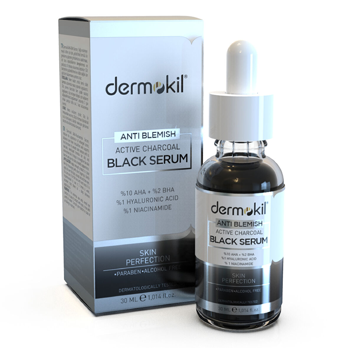 DERMOKİL Antı Blemısh Active Charcoal Black Serum 30 ml