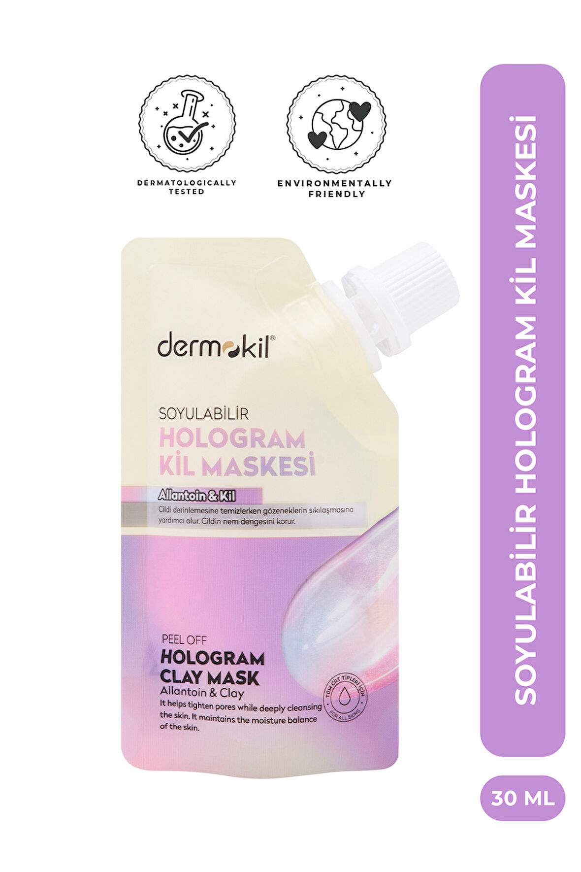Dermokil Hologram Soyulabilir Doypack Maske 30 ml