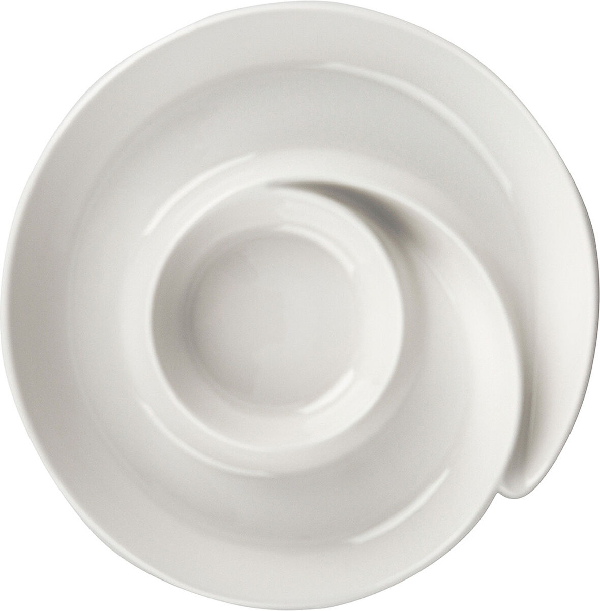 Karaca BPA Free Ivy 26,5 cm Servis Tabağı Modern Porselen 1 Yuvarlak Beyaz Servis Tabağı