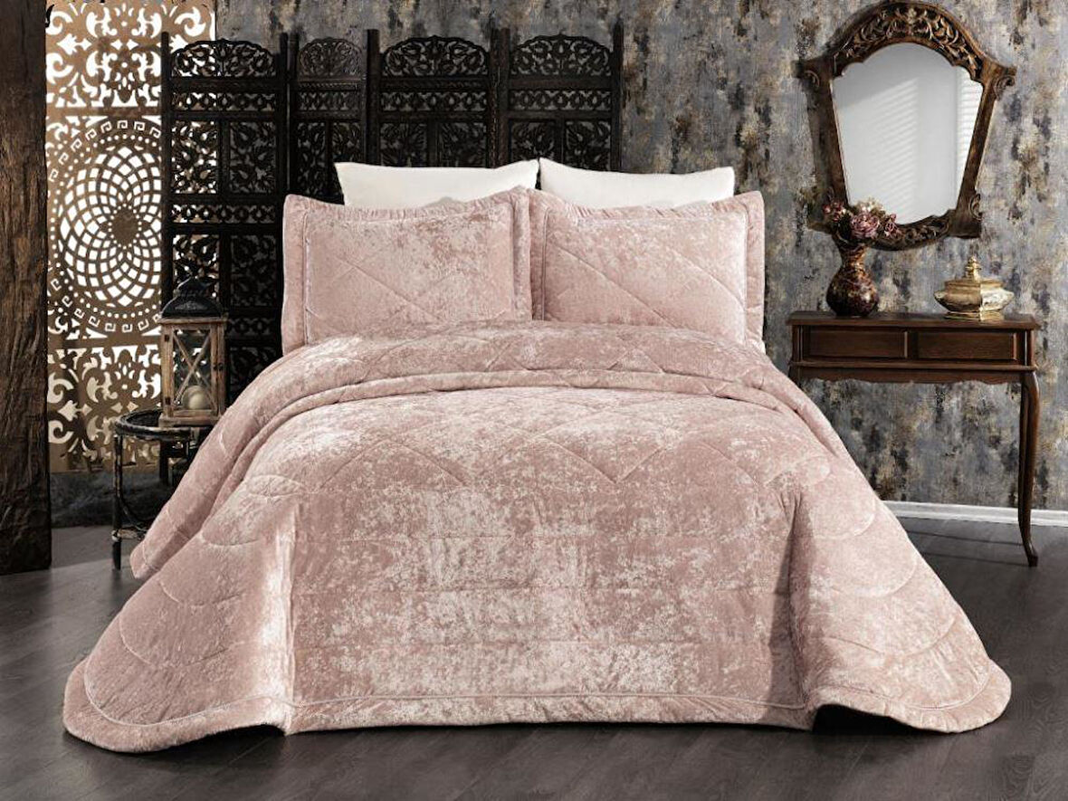 Brillant Kadife Çift Kişilik Yatak Örtüsü 270 x 260
