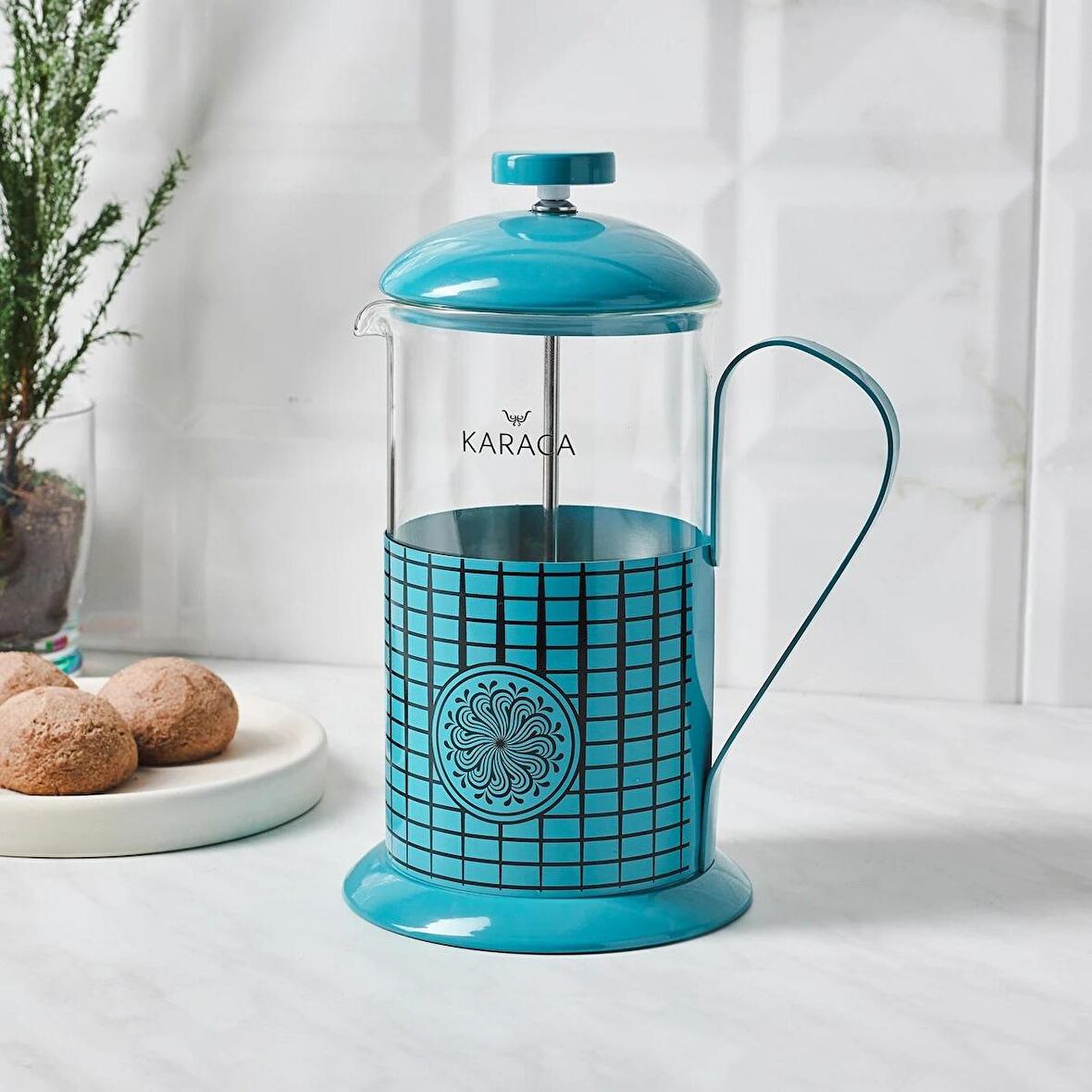 Karaca İznik Firuze French Press 600 ml