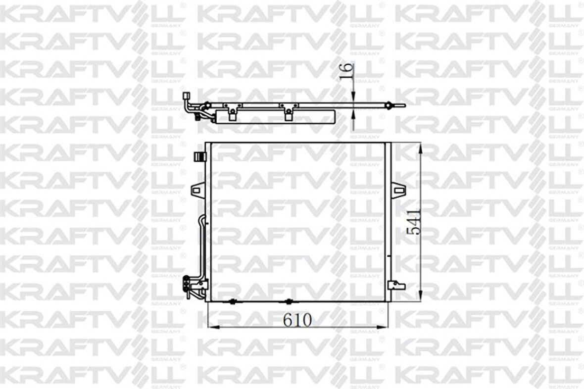 Mercedes Klima Radyatoru X164 06>12 W164 05>11 W251 06>12 - Kraftvoll 08060072