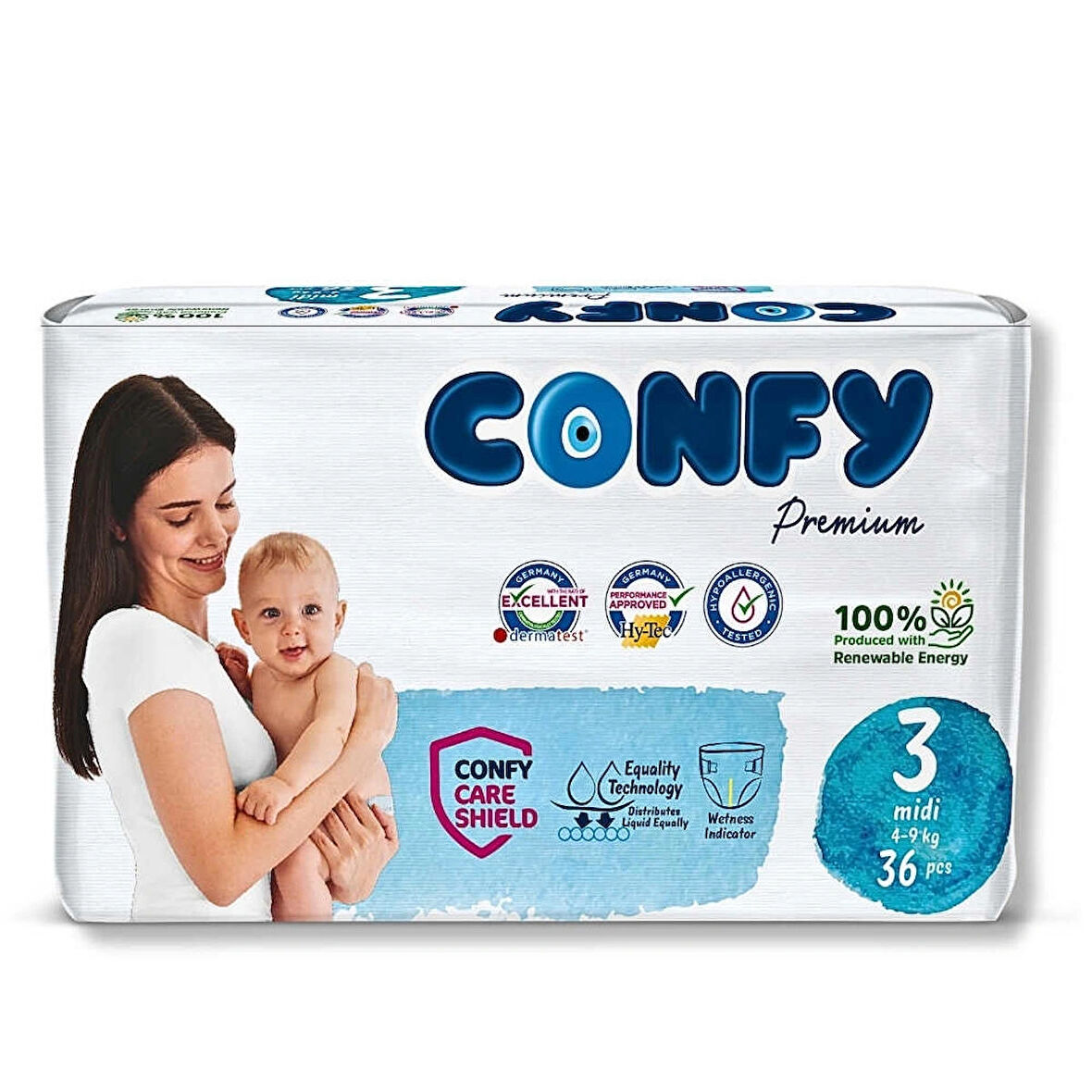 Premium Bebek Bezi 3 Beden Midi 4 - 9 Kg 32 Adet