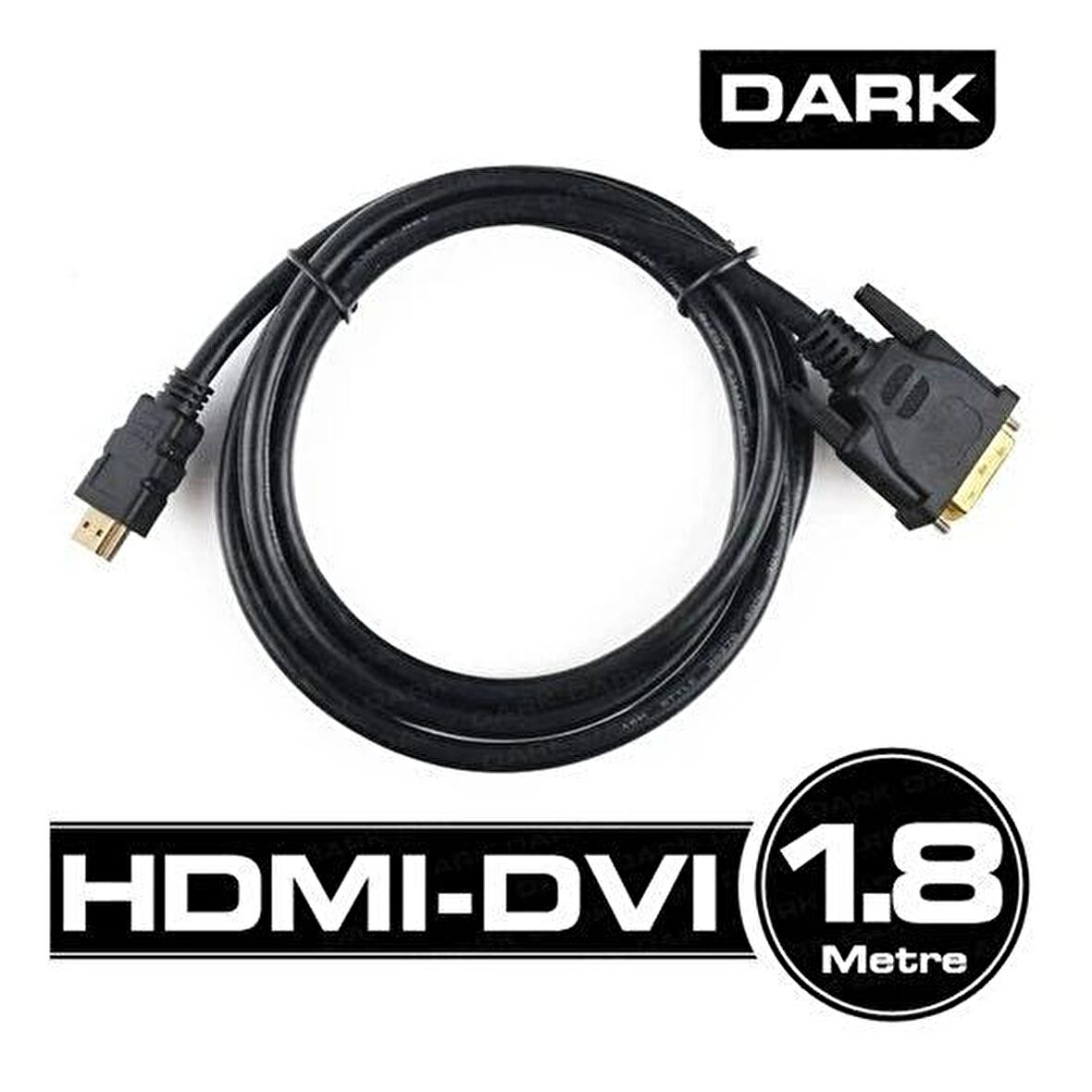 DARK DK-CB-DVIXHDMIL180  1,8m DVI--=--HDMI KABLO