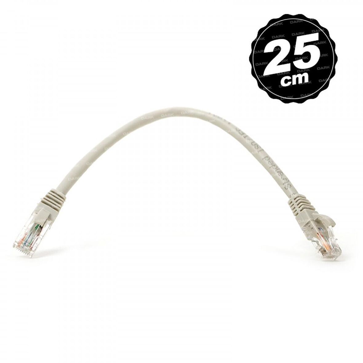 Dark DK-CB-NT6U25G 0,25 Mt CAT6 Cu AWG24/7 UTP Gri Patch Cord Kablo