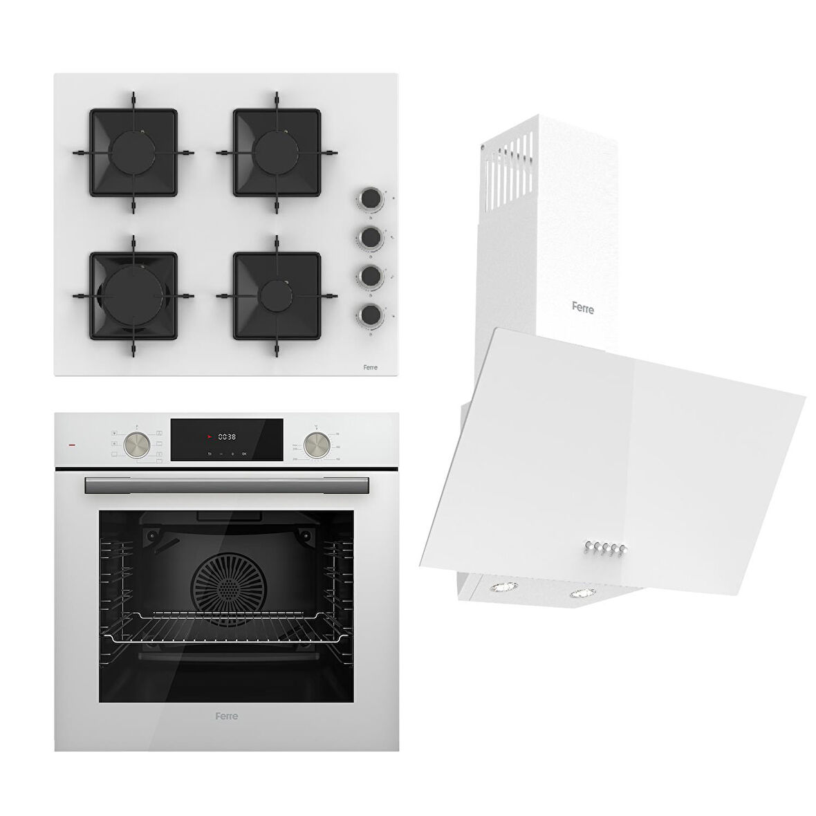 Ferre Flowart Ss Serisi Beyaz Set (ss206 + Qms63b +d087)