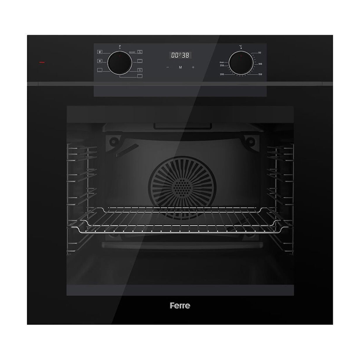 Ferre  QEP63CS FRYART Siyah  Fırın