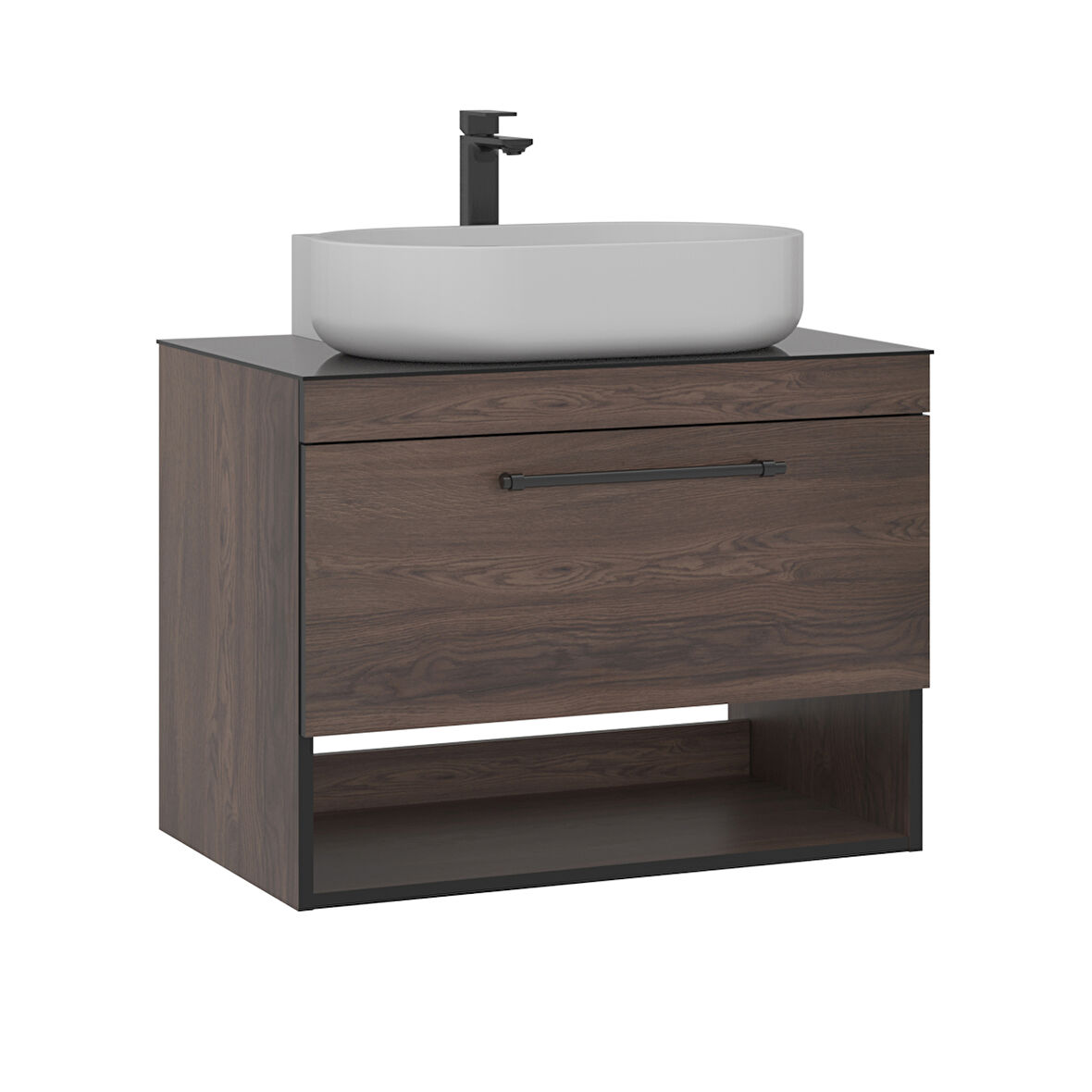 Orka Knidos 90 Cm Banyo Alt Dolabı Lavabo Dahil Navaro