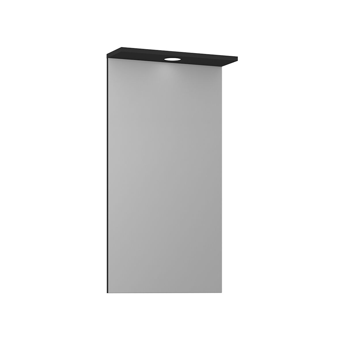 Orka Knidos 50 Cm Banyo Dolabı Üst Modülü  Parlak siyah
