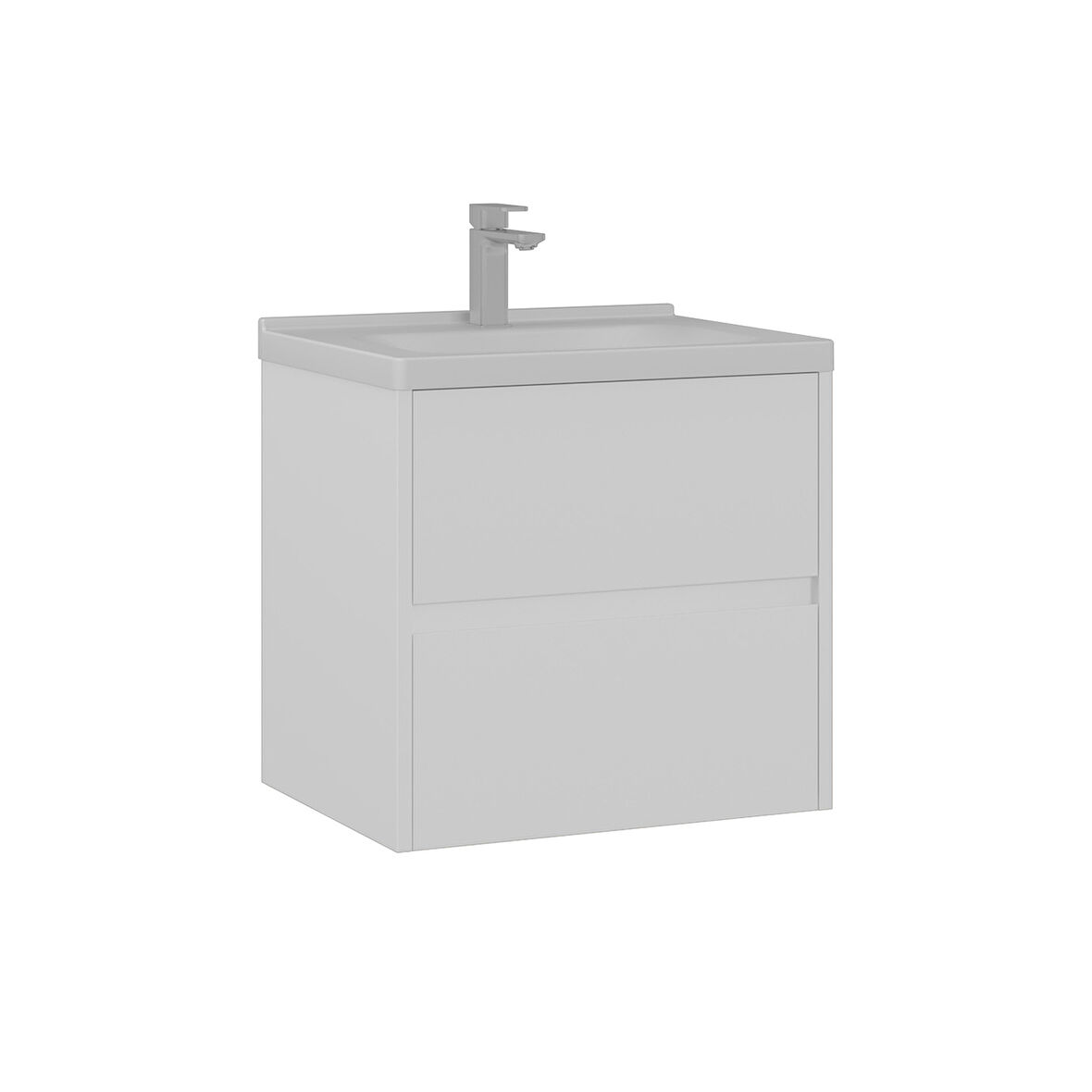 Orka Duden 65 Cm Banyo Alt Dolabı Lavabo Dahil Çekmeceli  Hg Beyaz