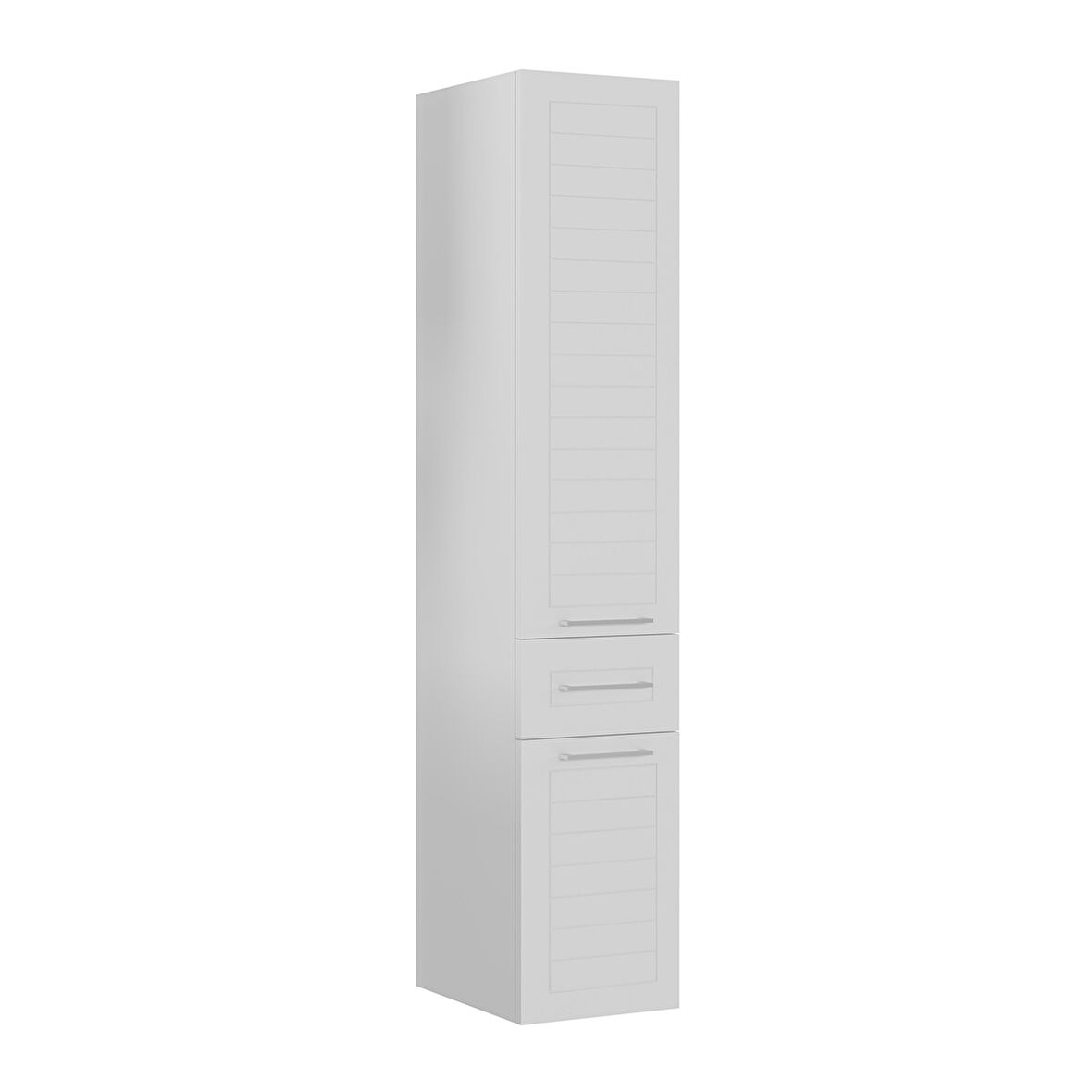 Orka Perge 35 Cm Boy Dolabı Rafli Sag Parlak beyaz Membran