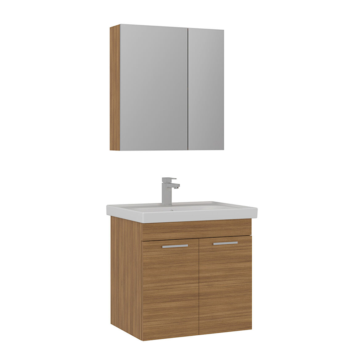 Orka Enez 65 Cm Banyo Dolabı Takımı Teak