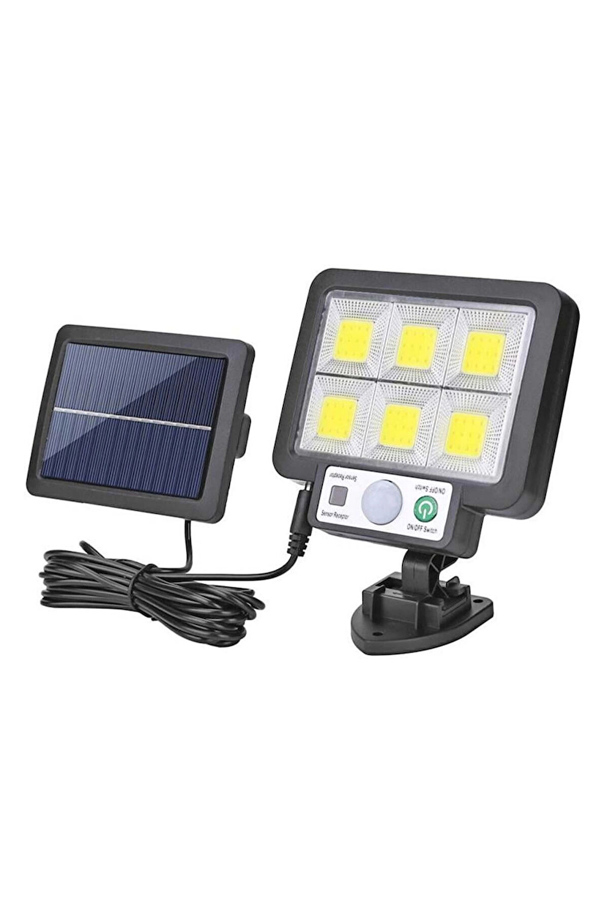 JX-F72 Solar Panelli Hareket Sensörlü Üç Modlu Duvar Lambası