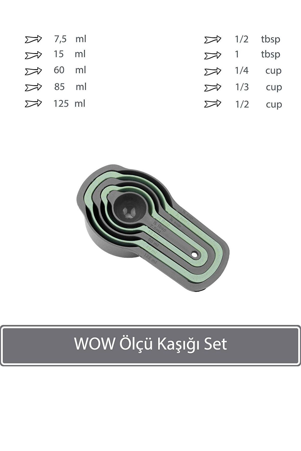 Wow Ölçü Kaşığı Set - Antrasit