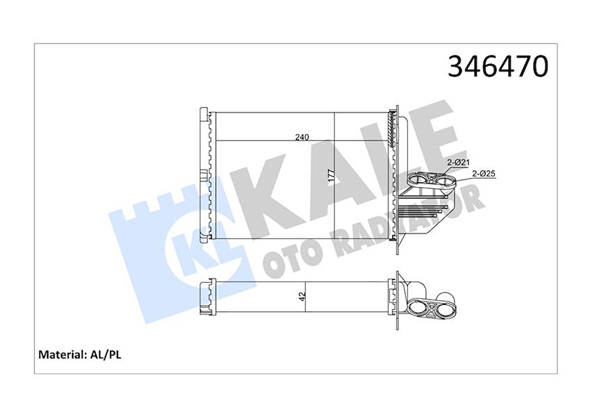 Bmw Kalorıfer Radyatörü - Kalorıfer Radyatörü - Kal 346470