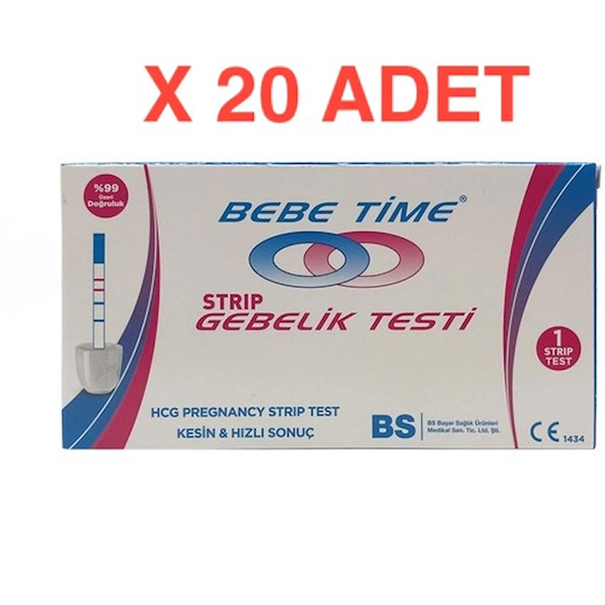 Bebetime Strip Gebelik Testi 20'li