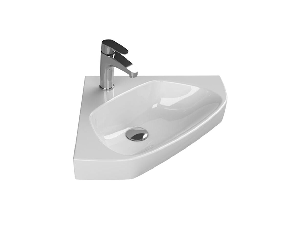 Cerastyle Turkuaz Arda Tezgah Üstü Lavabo 46*46 Cm