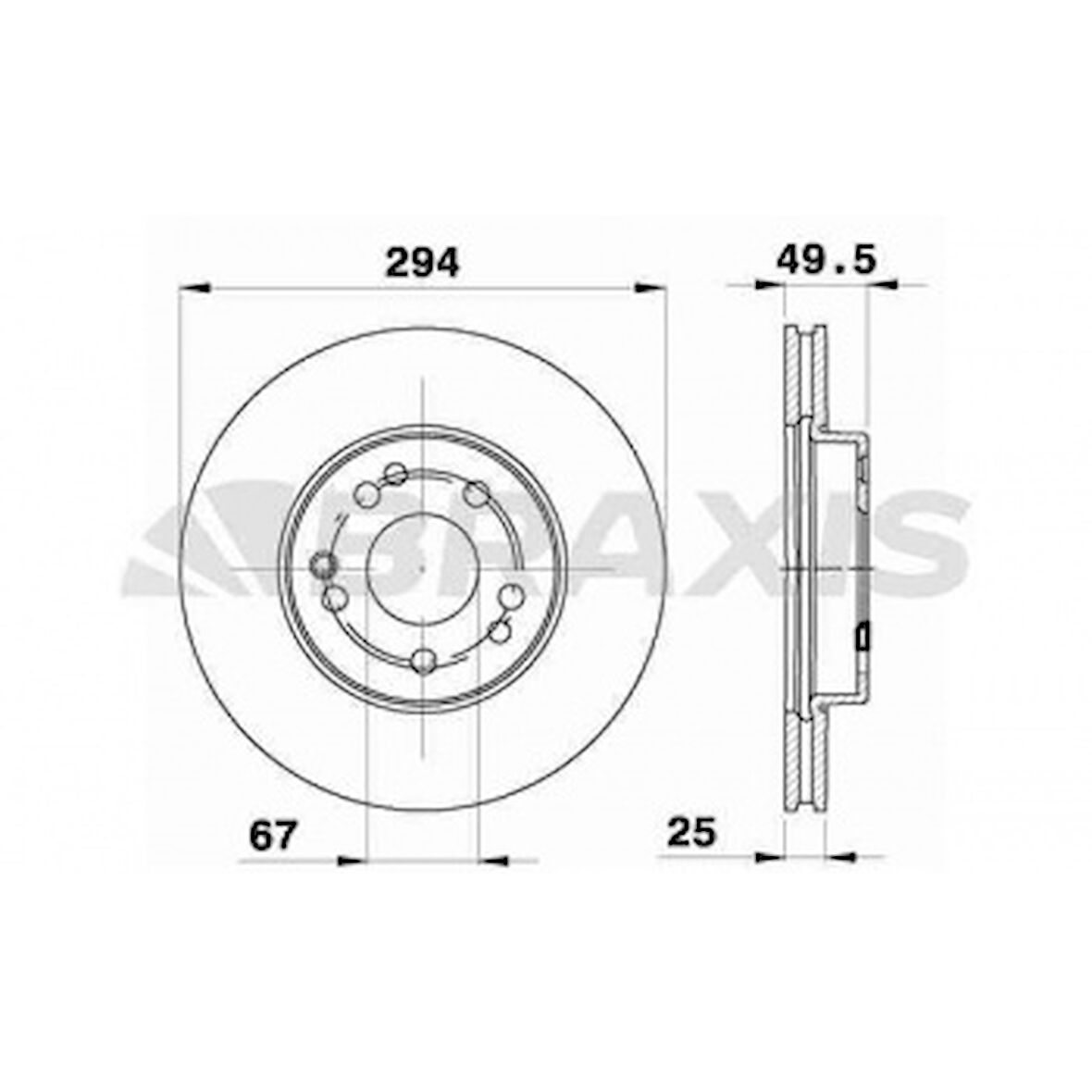 Mercedes Fren Diski On W124 88>93 S124 89>96 C124 93>97 - Braxıs Ae0689