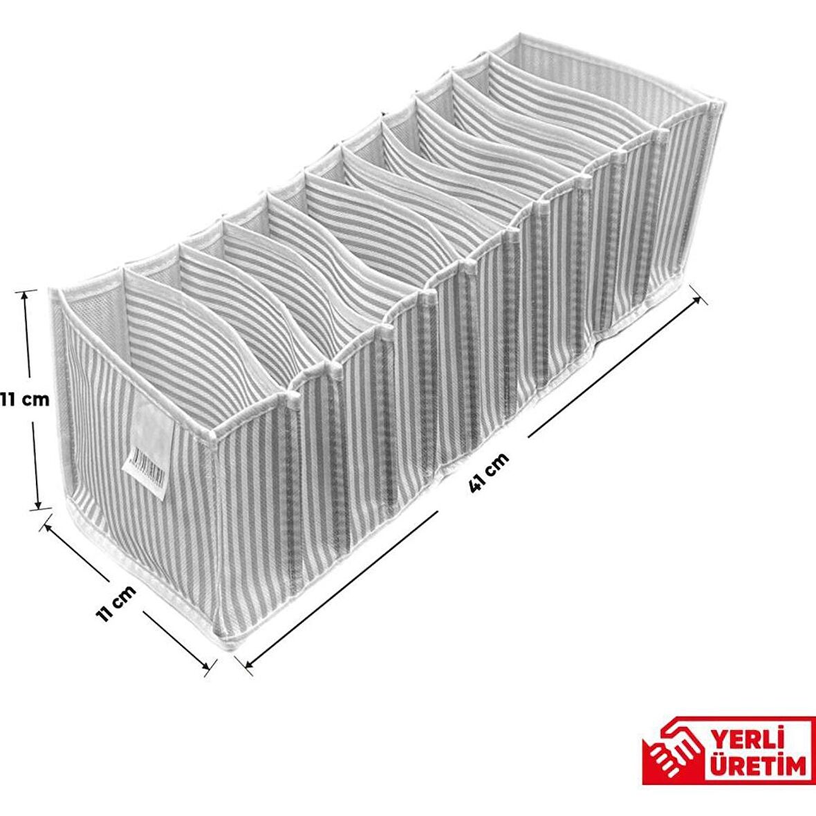 11 Gözlü Çekmece ve Dolap Içi Akordiyon Düzenleyici Organizer S Beden