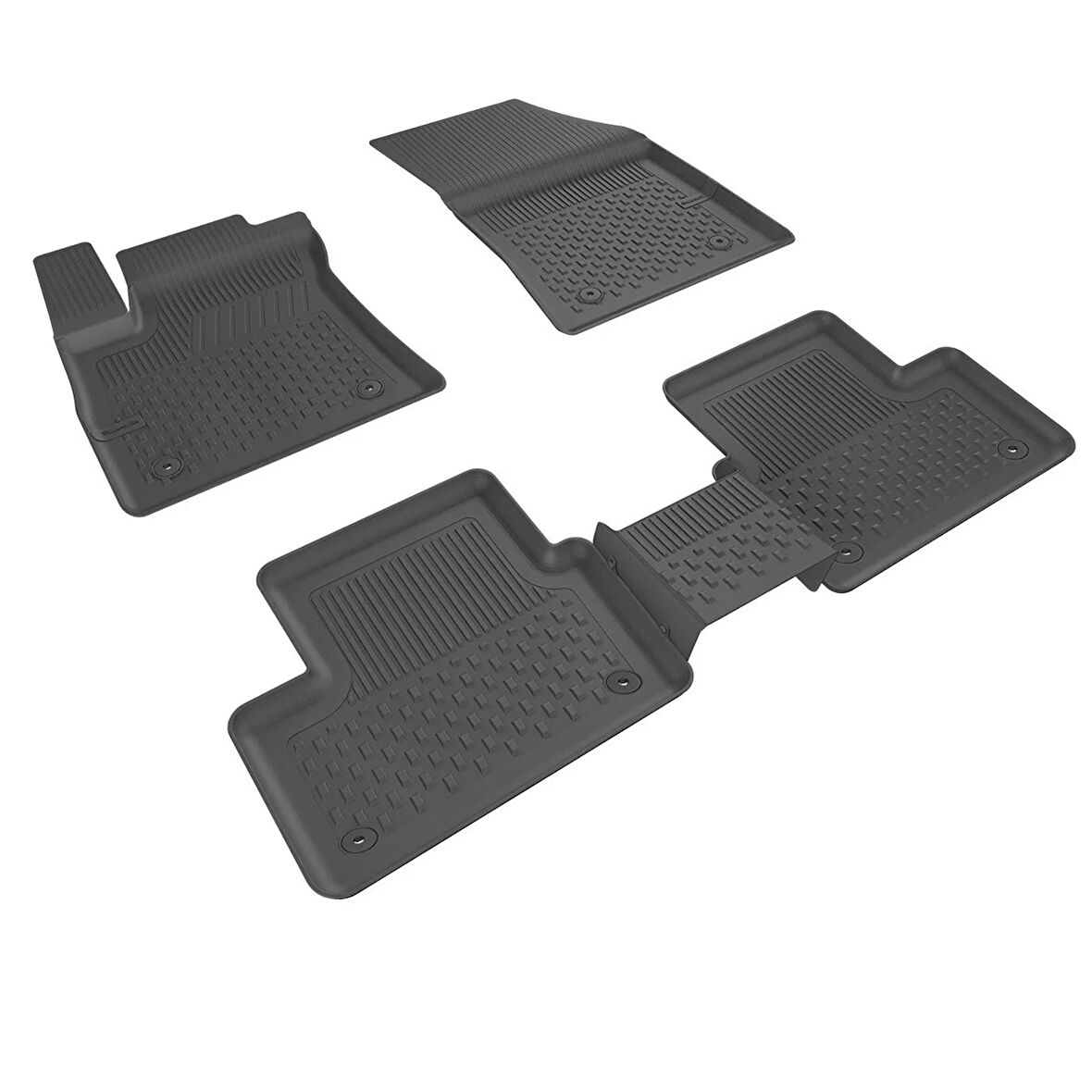 Mega Oto Market 4.5D Havuzlu Oto Paspas Siyah Renk Renault Megane 4 Sedan Araç 2016-2022 Arası ile Uyumlu