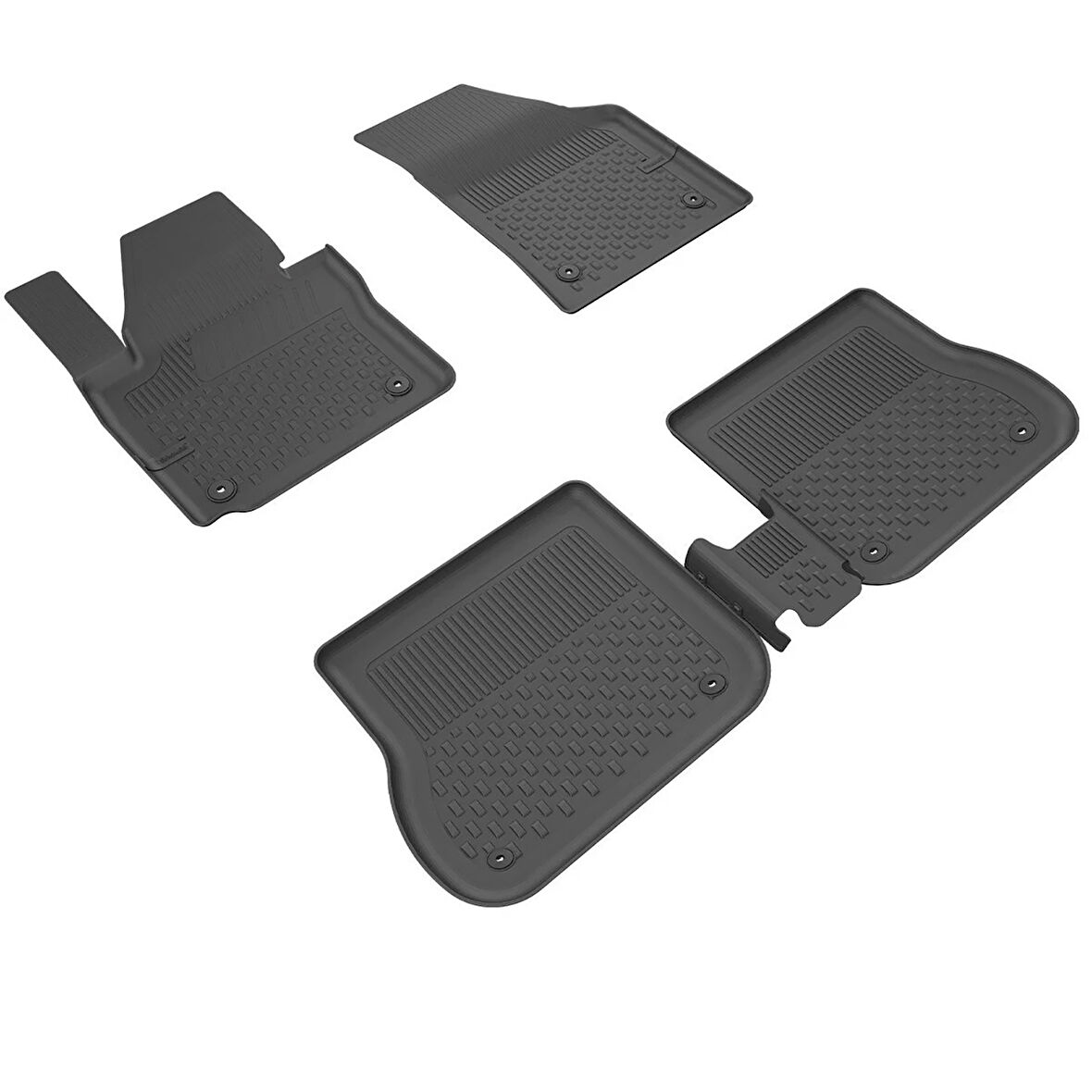 Mega Oto Market 4.5D Havuzlu Oto Paspas Siyah Renk Volkswagen Caddy Araç 2020 ve Üstü ile Uyumlu