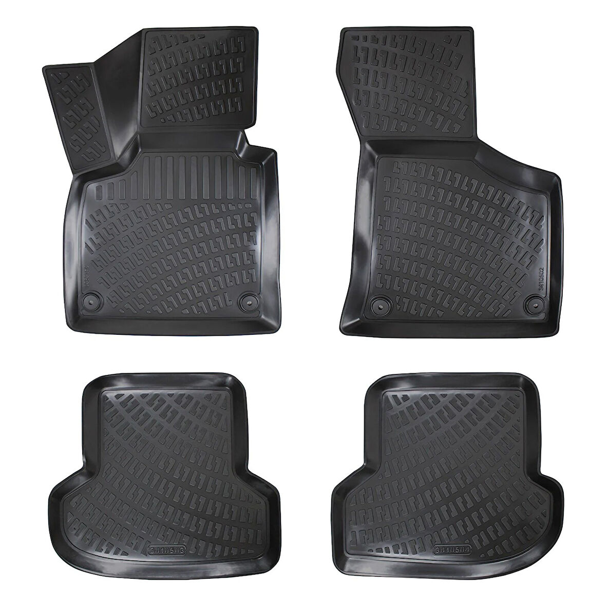 Rizline 3D Oto Paspas Siyah Renk Audi A3 2003 - 2013 ile uyumlu
