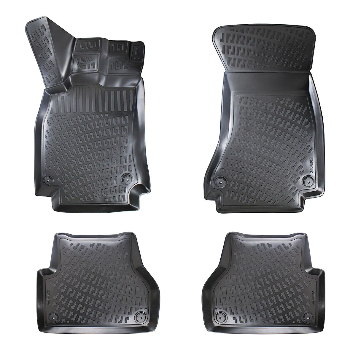 Rizline 3D Oto Paspas Siyah Renk Audi A4 B8 2008 - 2016 ile uyumlu