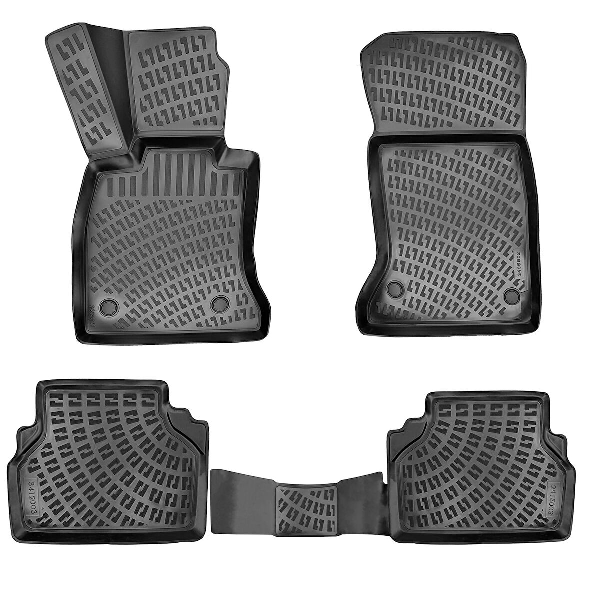 Rizline 3D Oto Paspas Siyah Renk BMW 5 Serisi E60 2003 - 2010 ile uyumlu