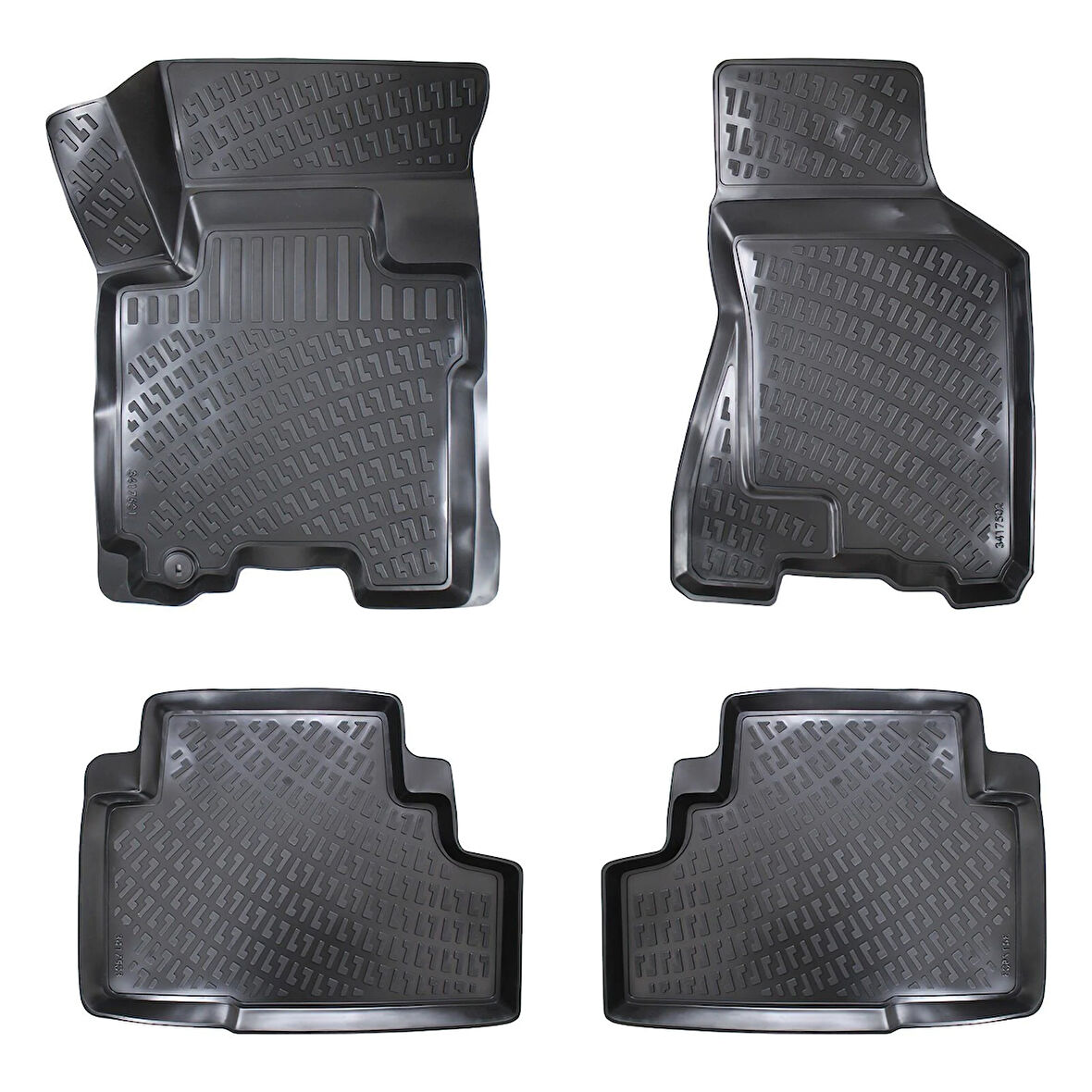 Rizline 3D Oto Paspas Siyah Renk Kia Sportage 2005 - 2010 ile uyumlu
