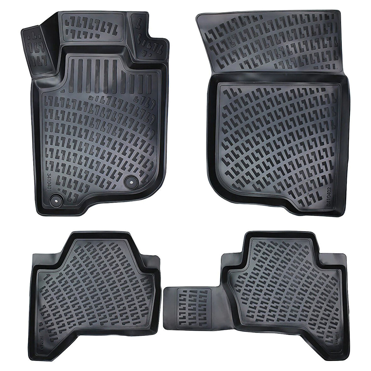 Rizline 3D Oto Paspas Siyah Renk Mitsubishi L 200 Blizzard 2019 - 2024 ile uyumlu