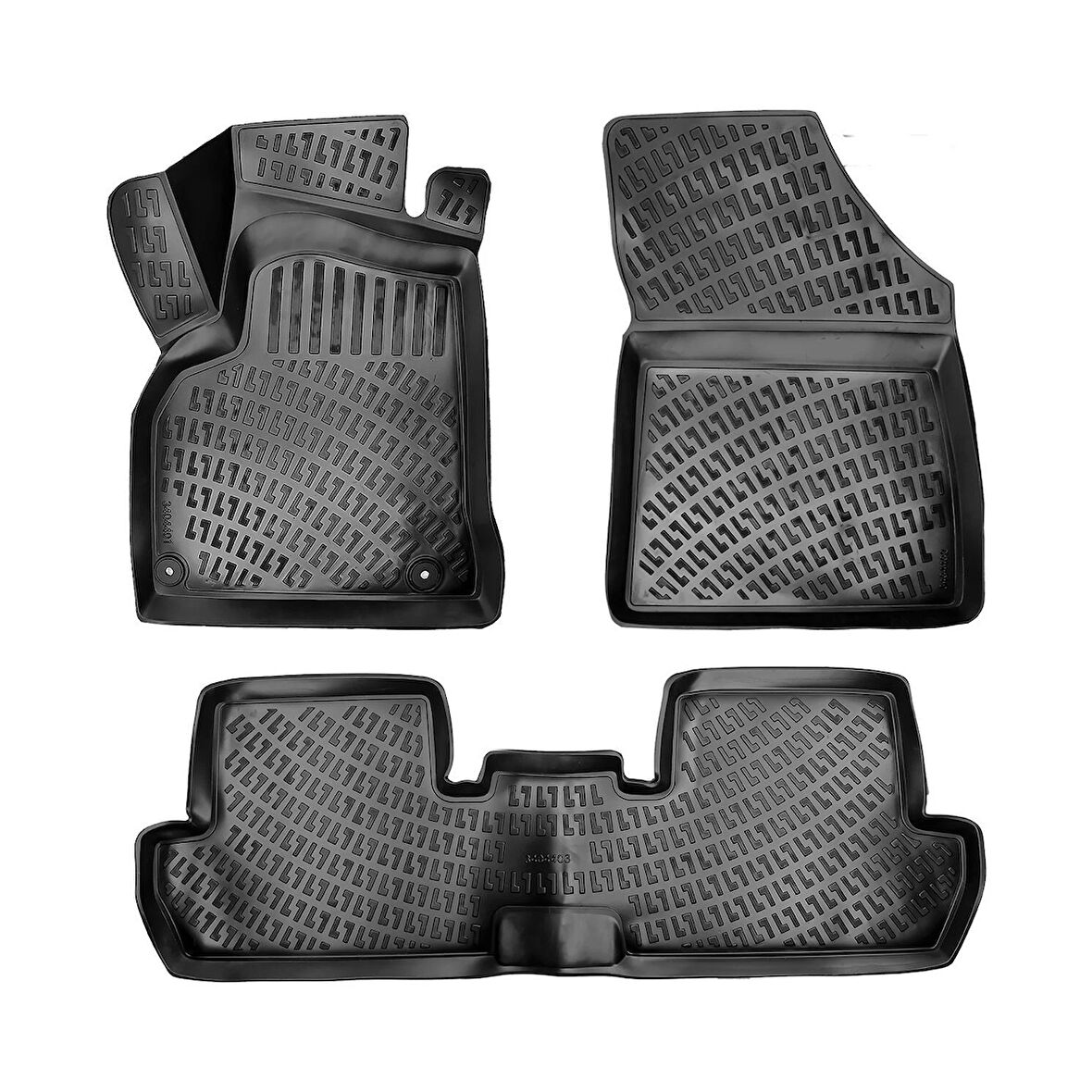 Rizline 3D Oto Paspas Siyah Renk Peugeot 3008 2008 - 2016 ile uyumlu