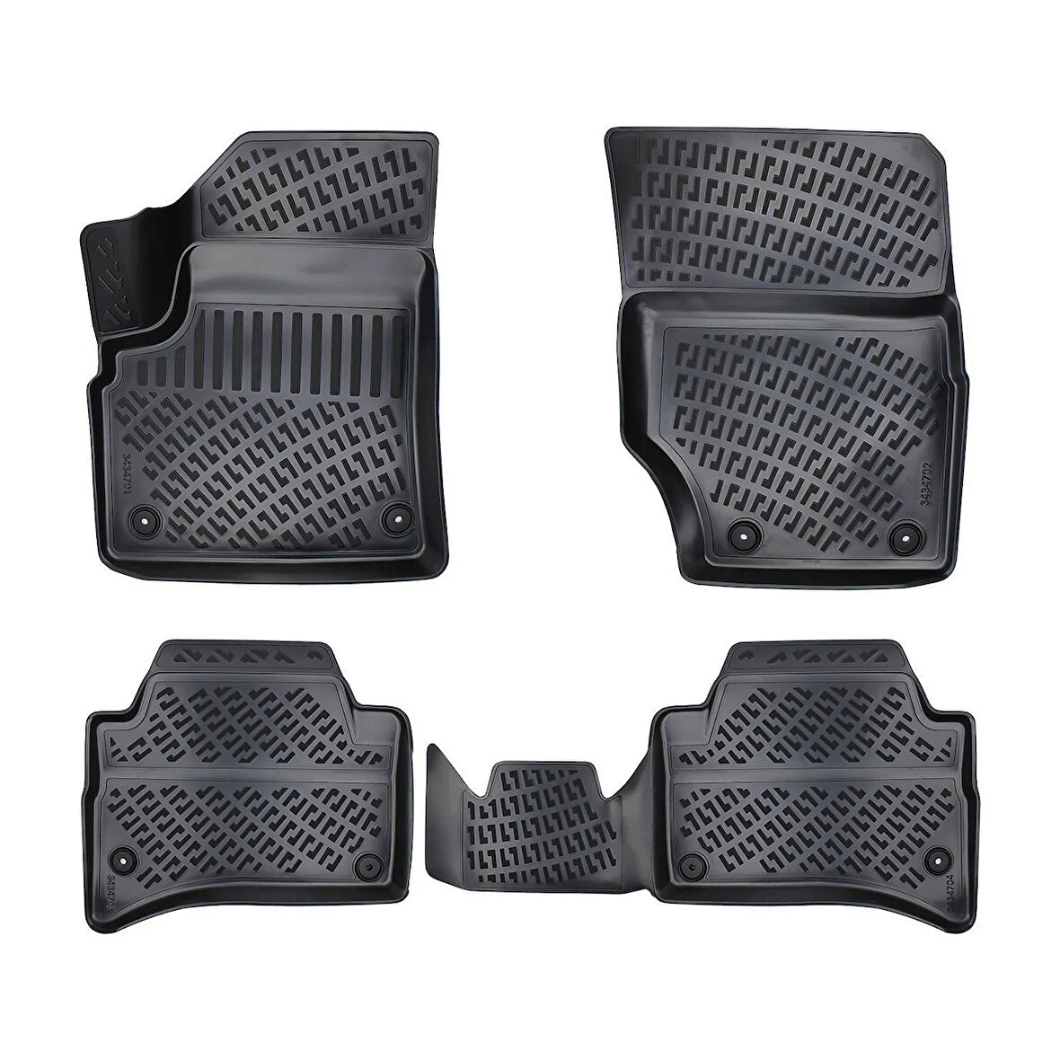 Rizline 3D Oto Paspas Siyah Renk Porche Cayenne 2002 - 2010 ile uyumlu