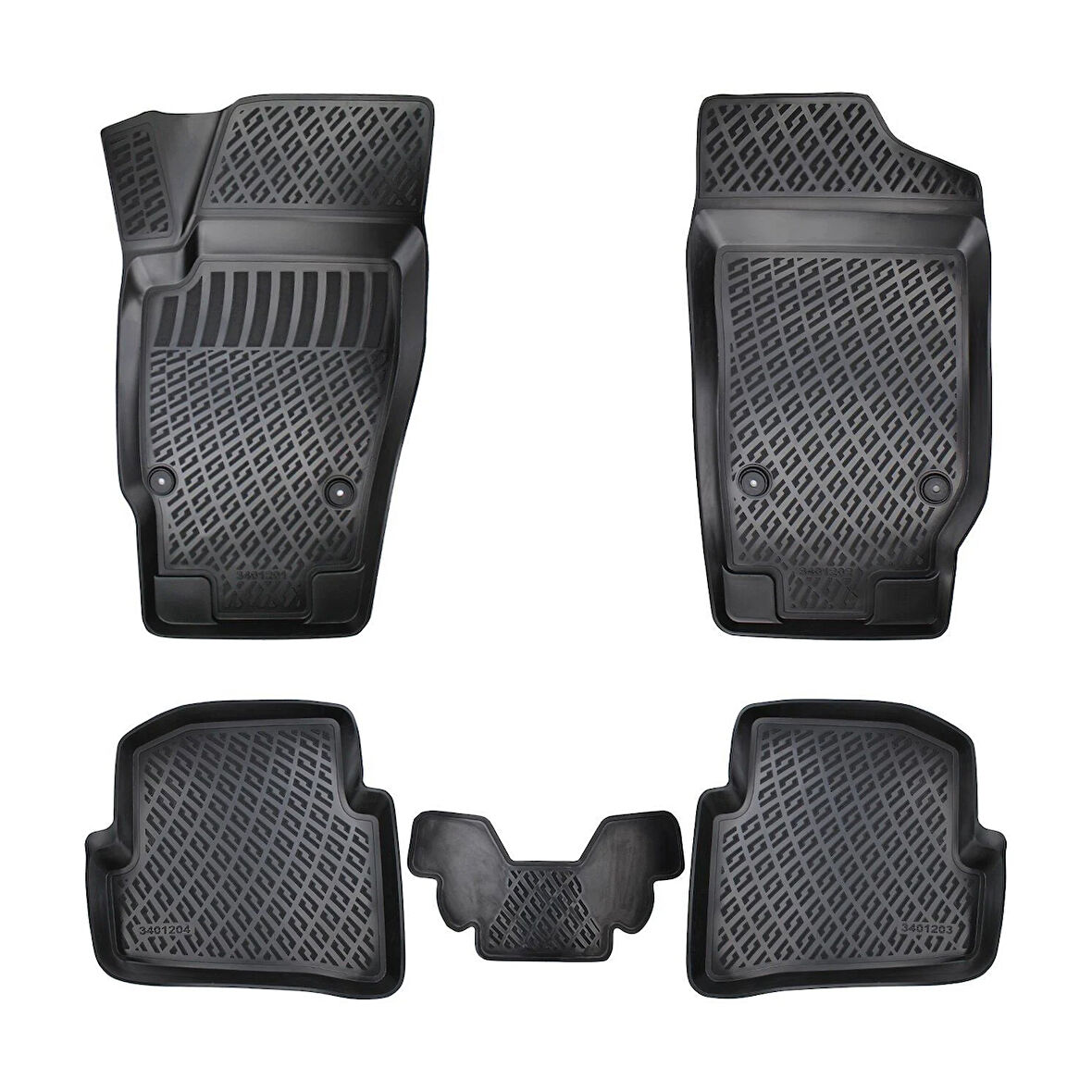 Rizline 3D Oto Paspas Siyah Renk Skoda Fabia1999 - 2007 ile uyumlu