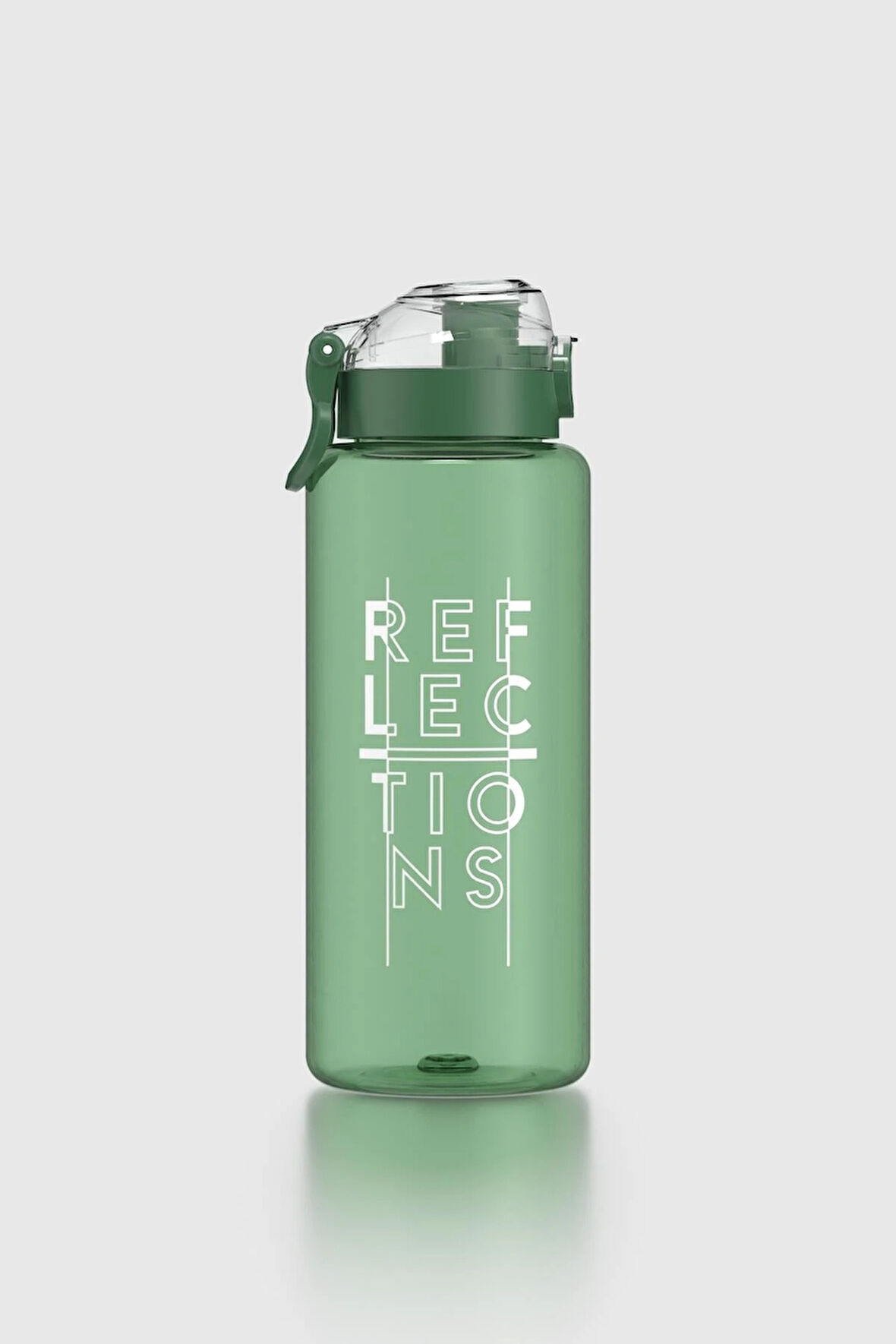 Renga Saga Loop Yazı Desenli 1000 ml Tritan Matara 912138 Yeşil