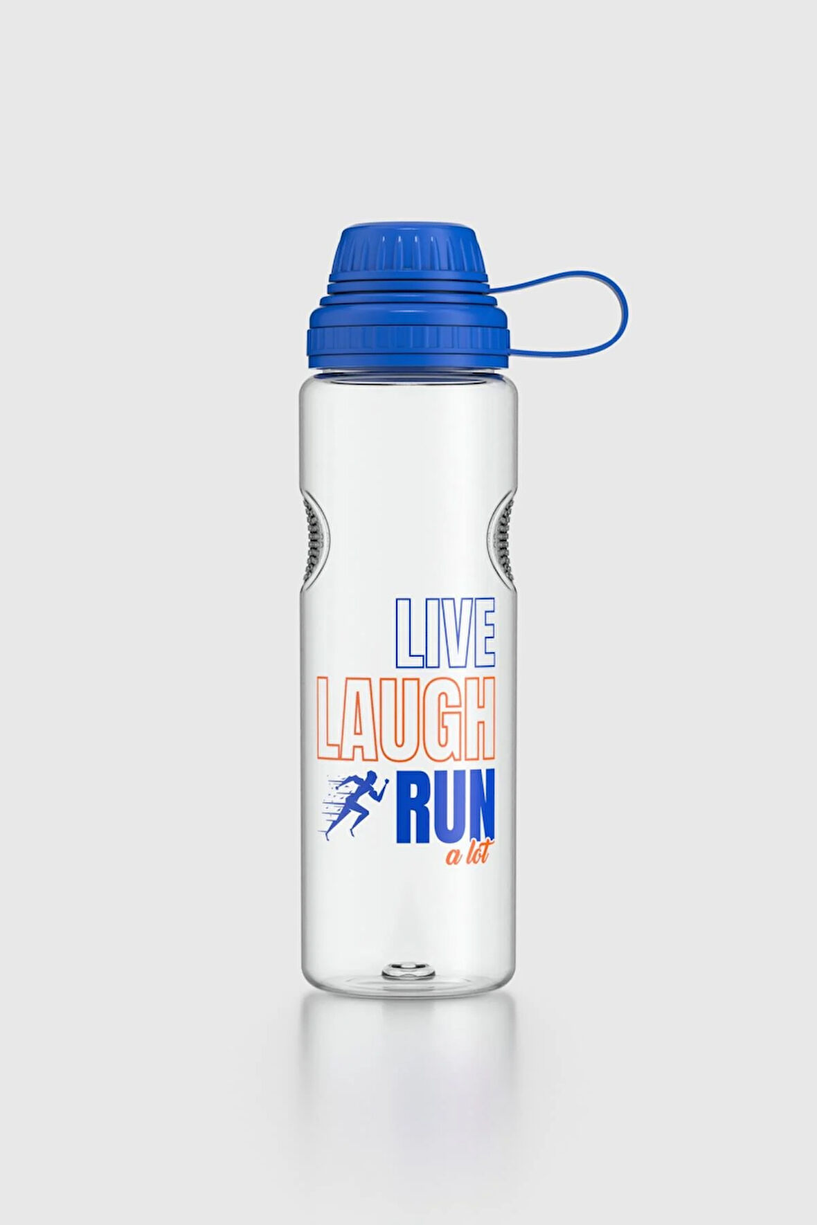 Renga Ege Yazı Desenli 750 ml Tritan Matara 912067 Mavi